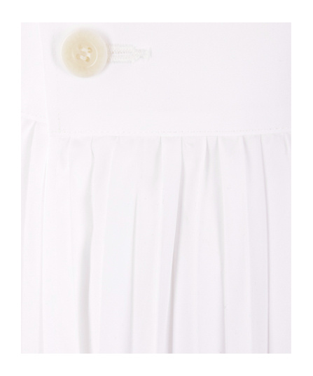 Sacai Pleated Midi Skirt In White