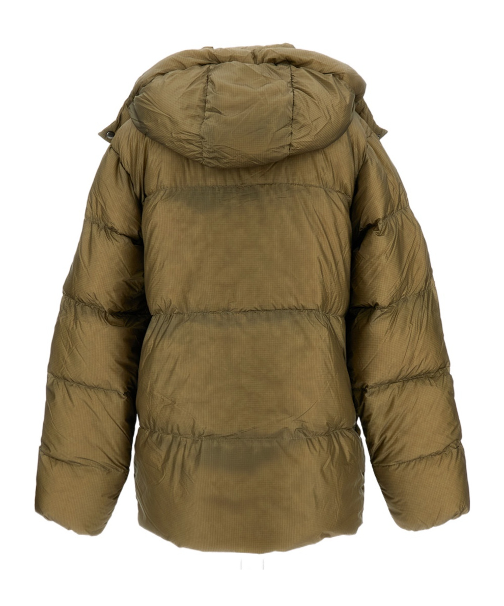 Pyrenex Shift Hooded Ripstop Down Jacket In Green
