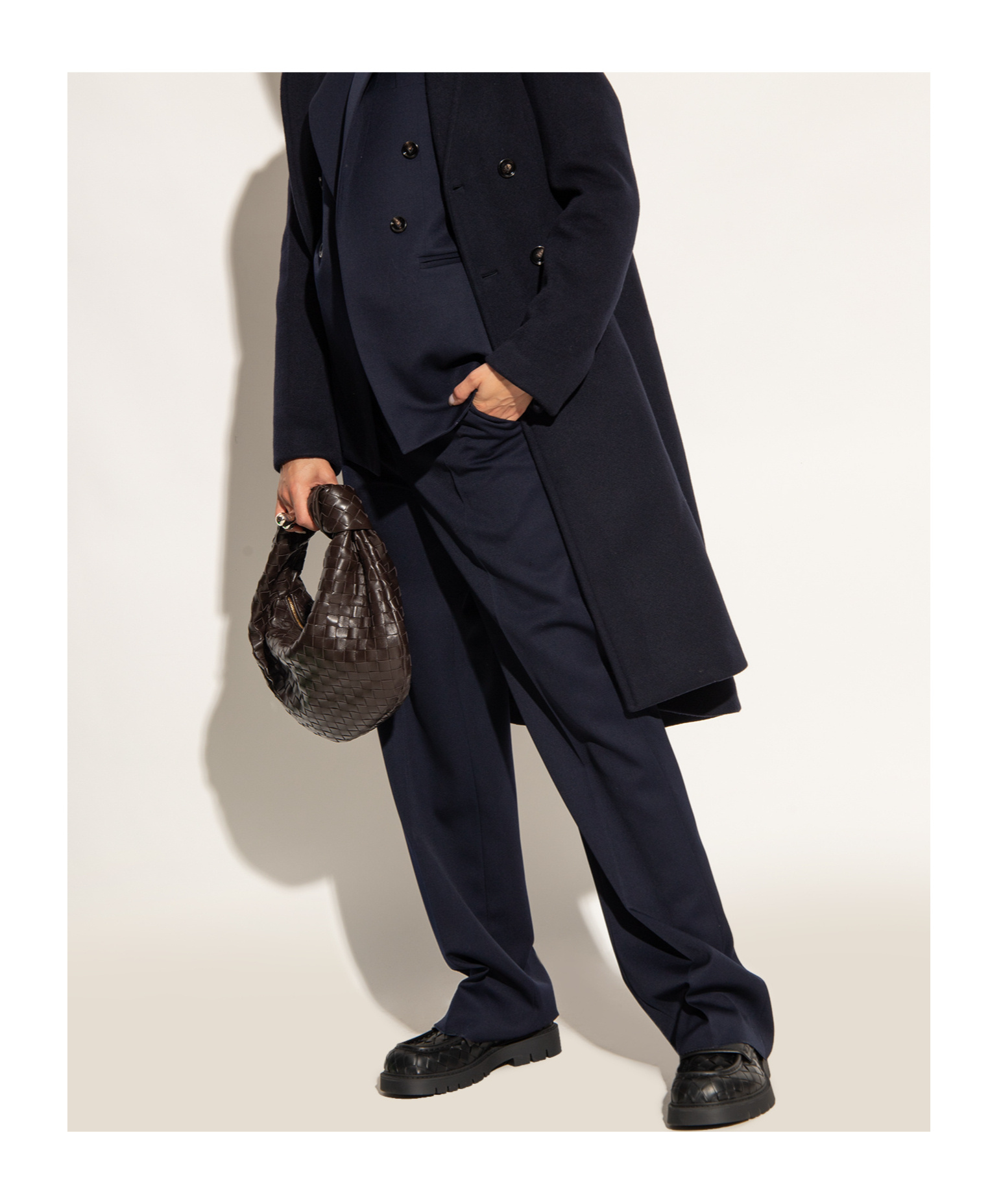 Bottega Veneta Haddock Intrecciato Leather Loafers In Black