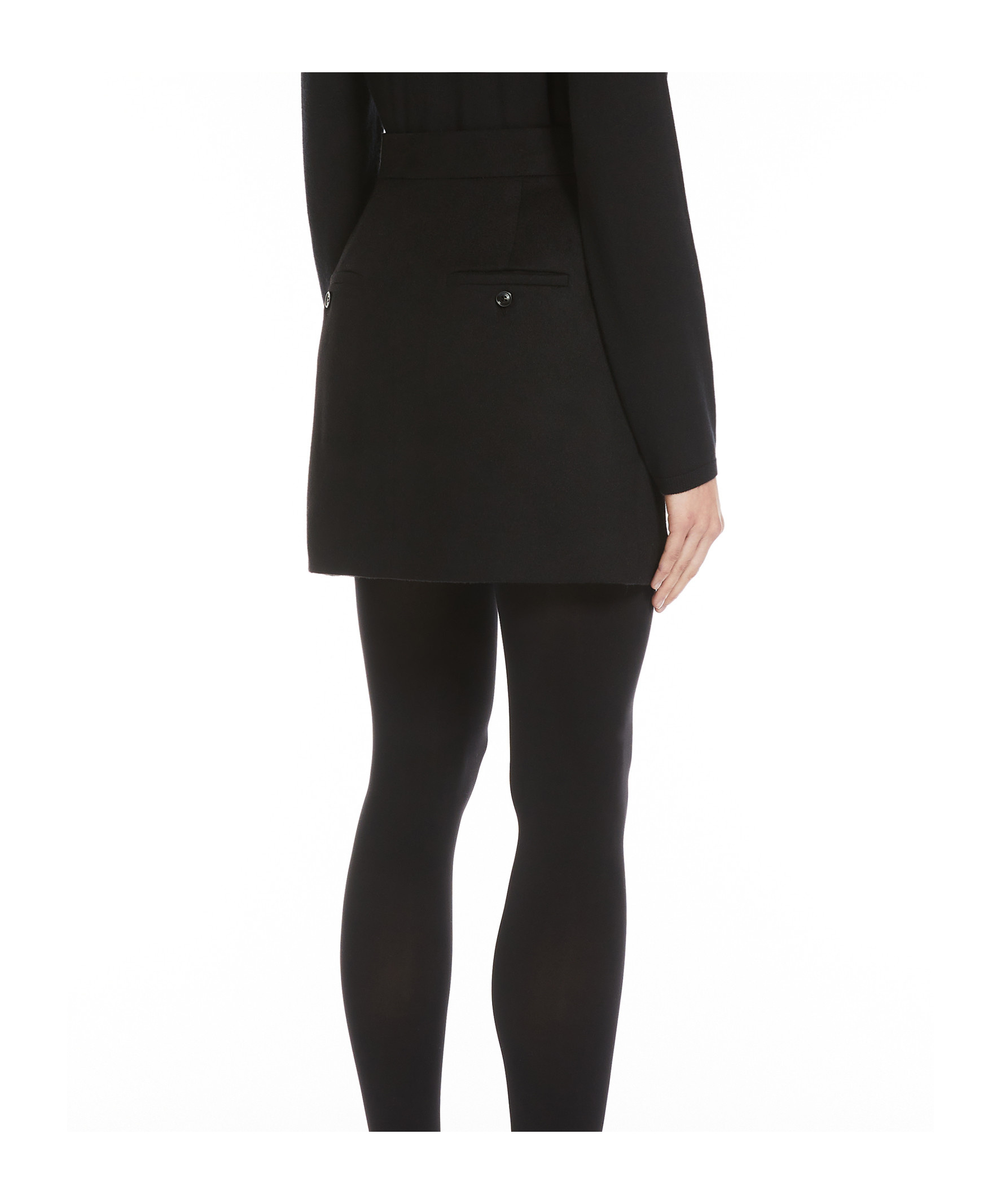 Max Mara Pendant Mini Skirt In Black