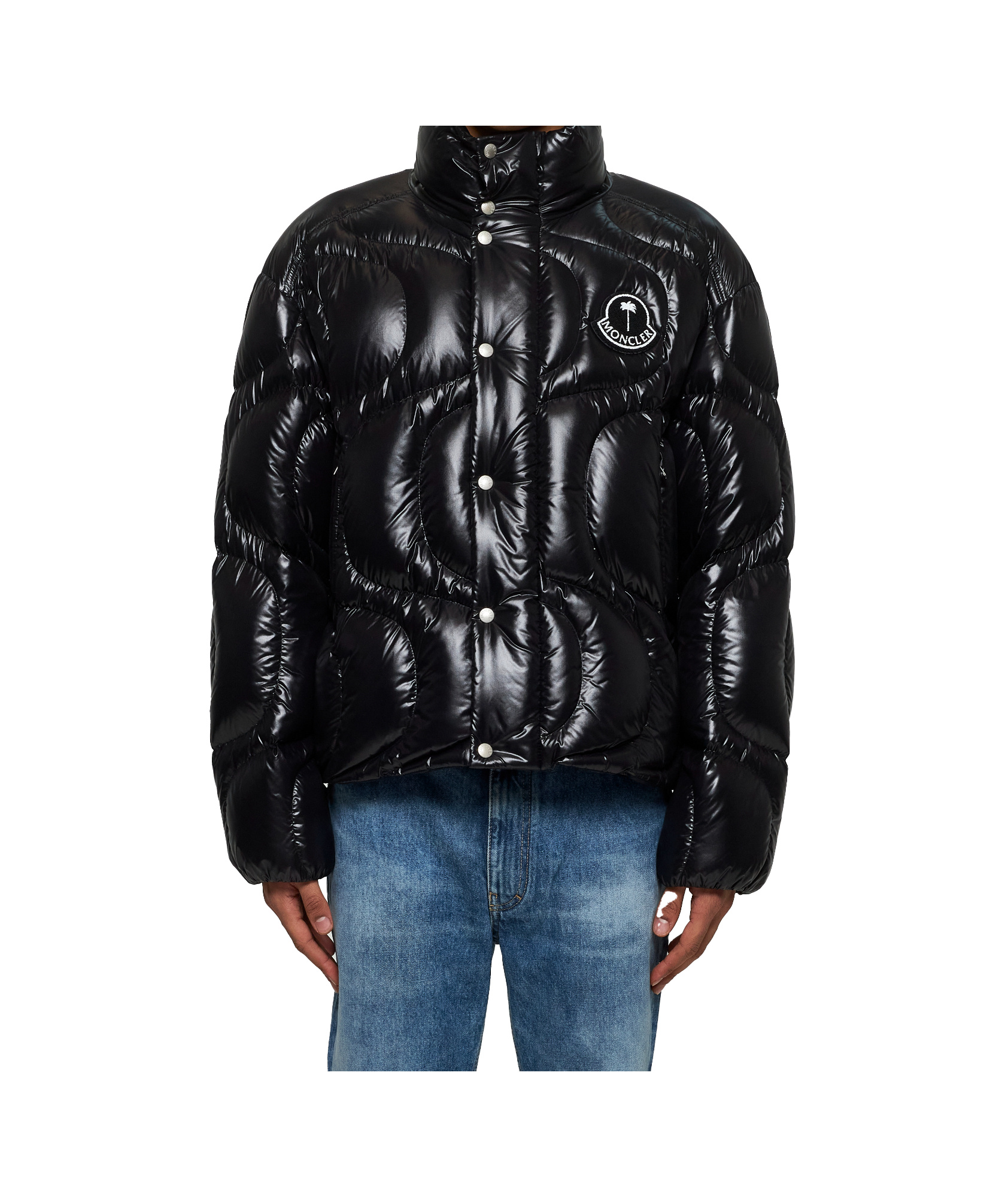 Moncler X Palm Angels Haunani Down Jacket In Black