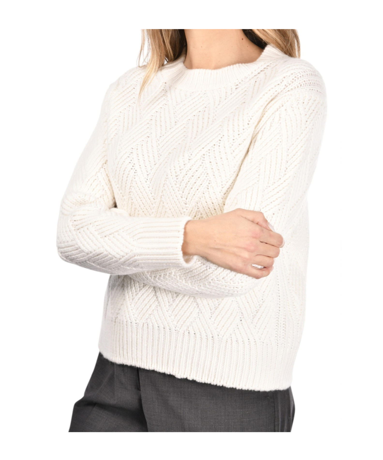 Gran Sasso Long-sleeved Sweater In White