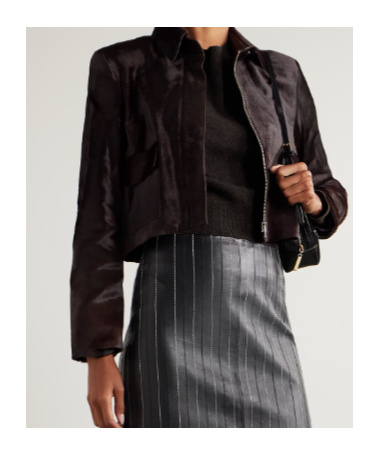 Nour Hammour Long-sleeved Casual Jacket In Brown