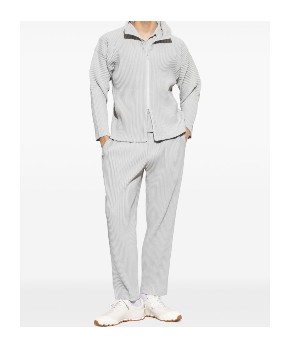Shop Issey Miyake Pleated Jacket