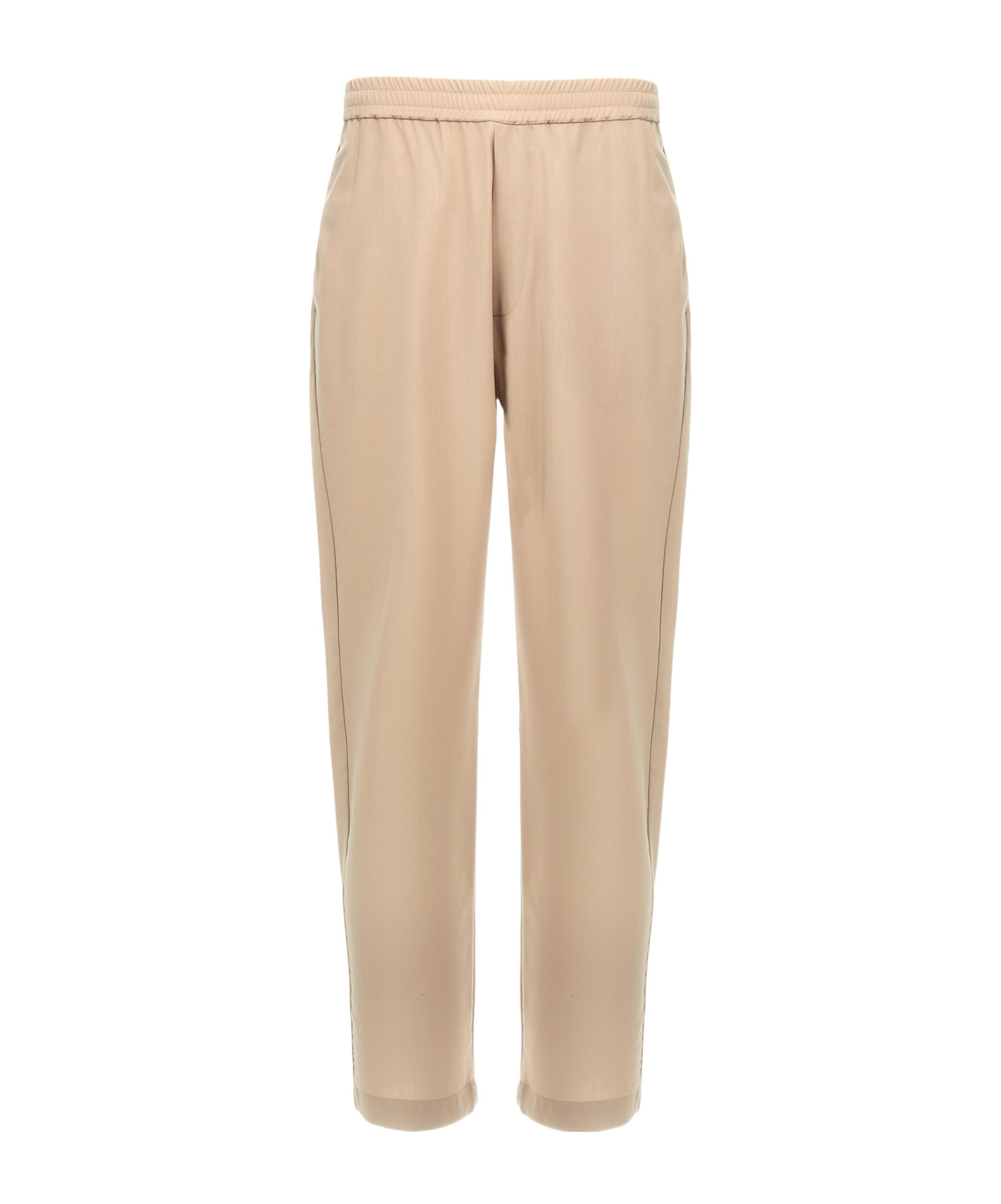Shop Barena Venezia Virgin-wool Trousers In Nude