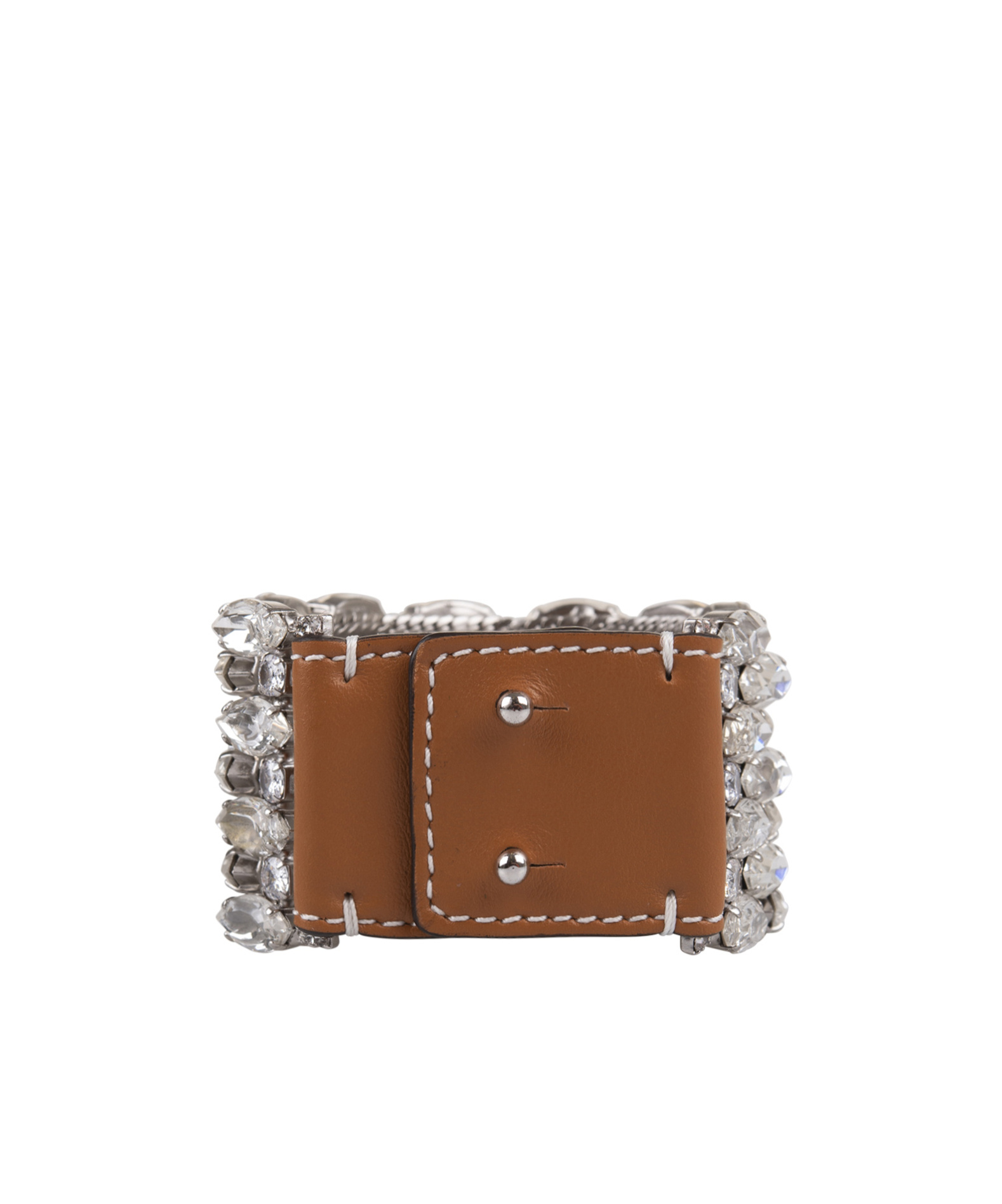 Ermanno Scervino Crystal Bracelet In Gray