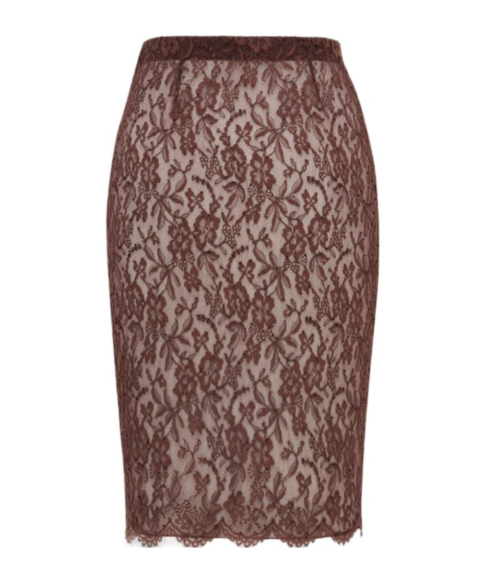 Saint Laurent Skirt In Brown