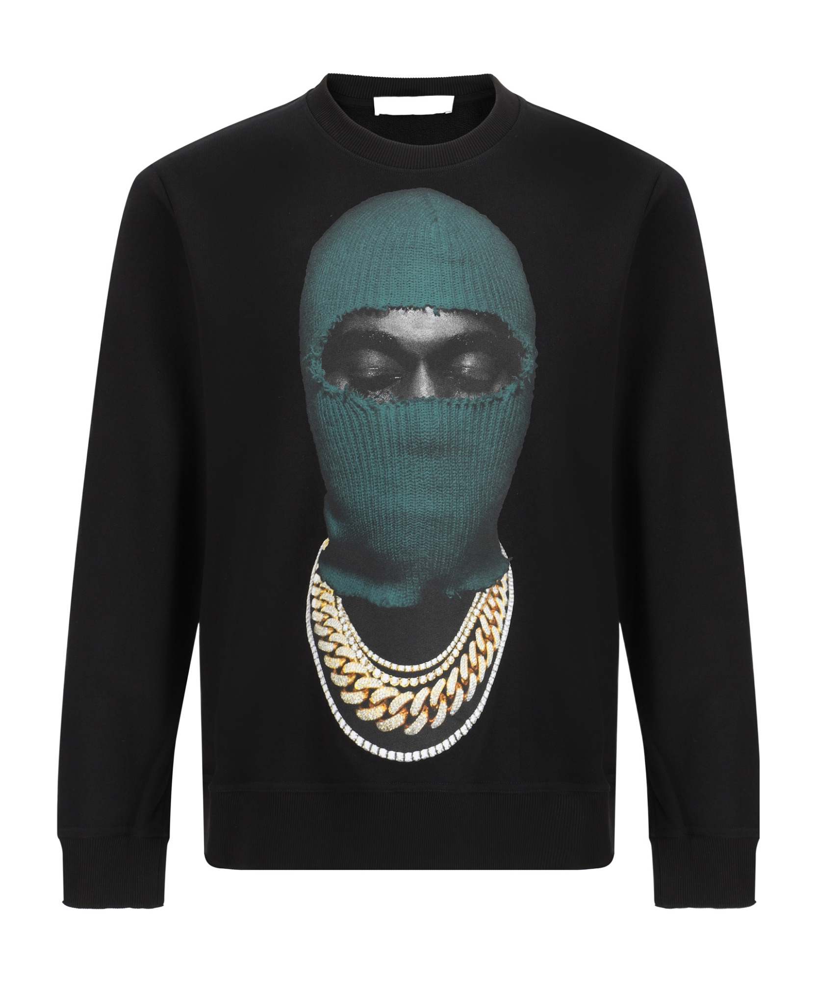 Ih Nom Uh Nit Mask20 Green Sweatshirt In Black