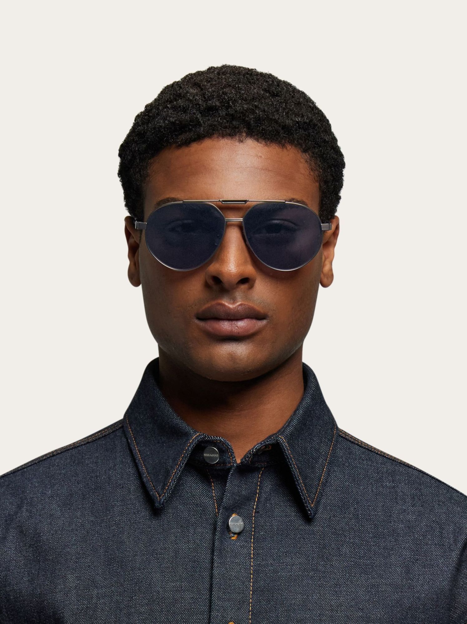 Ferragamo 62mm Oversize Aviator Sunglasses In Blue