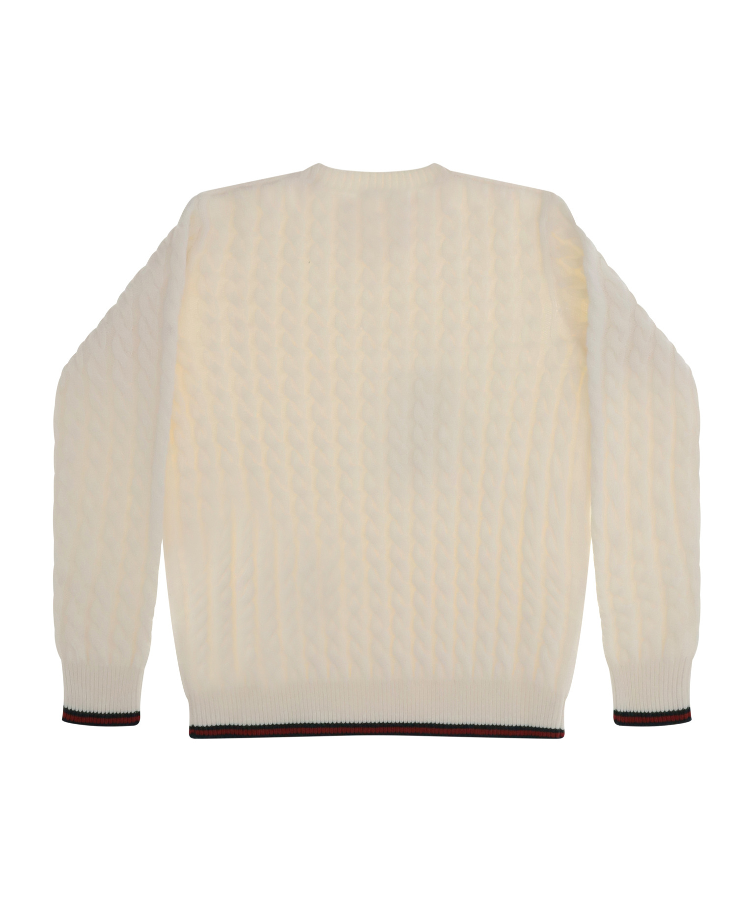 Gucci Kids Crewneck Ribbed Jumper In White