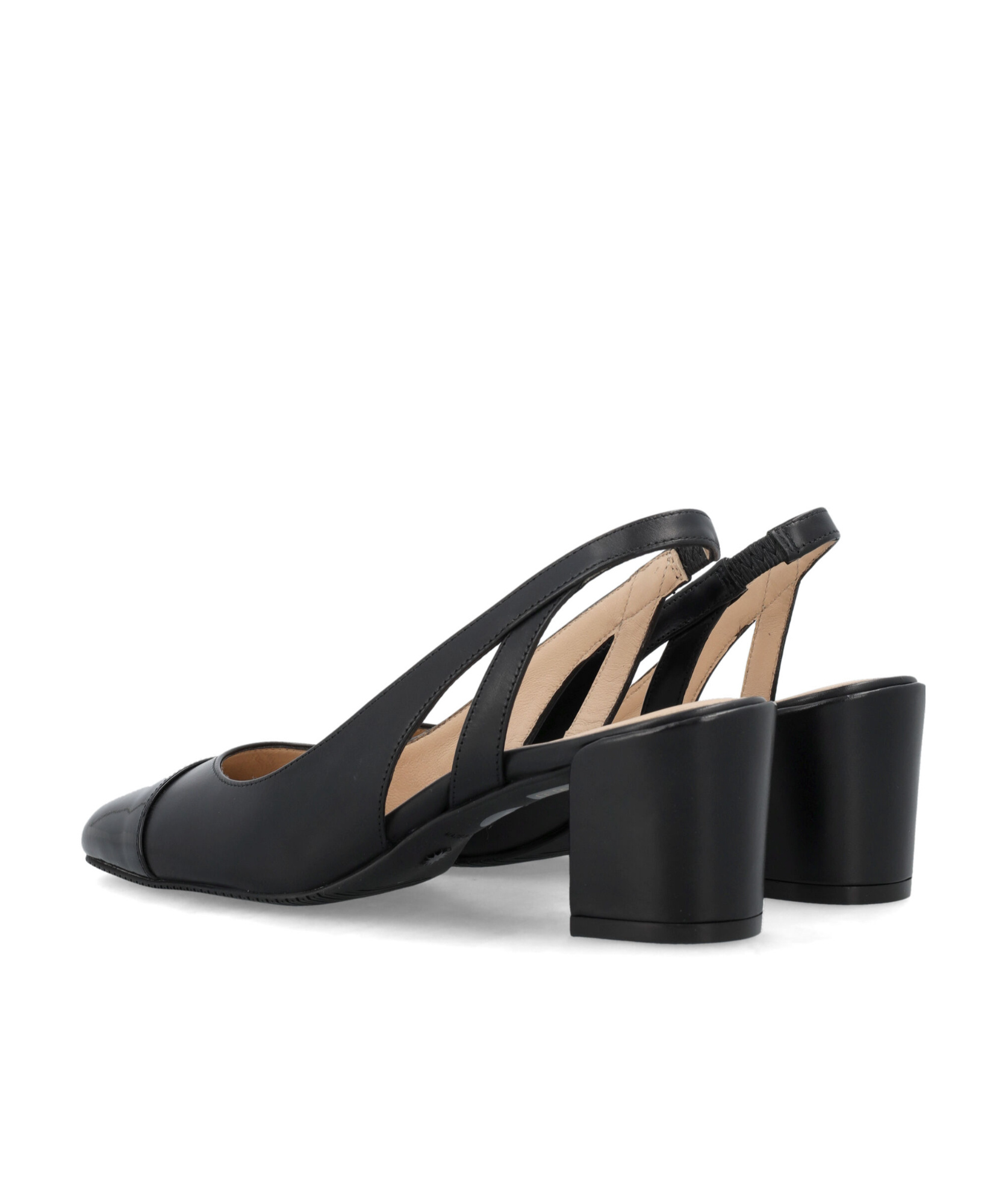 Stuart Weitzman Block Heel Slingback Pumps In Black