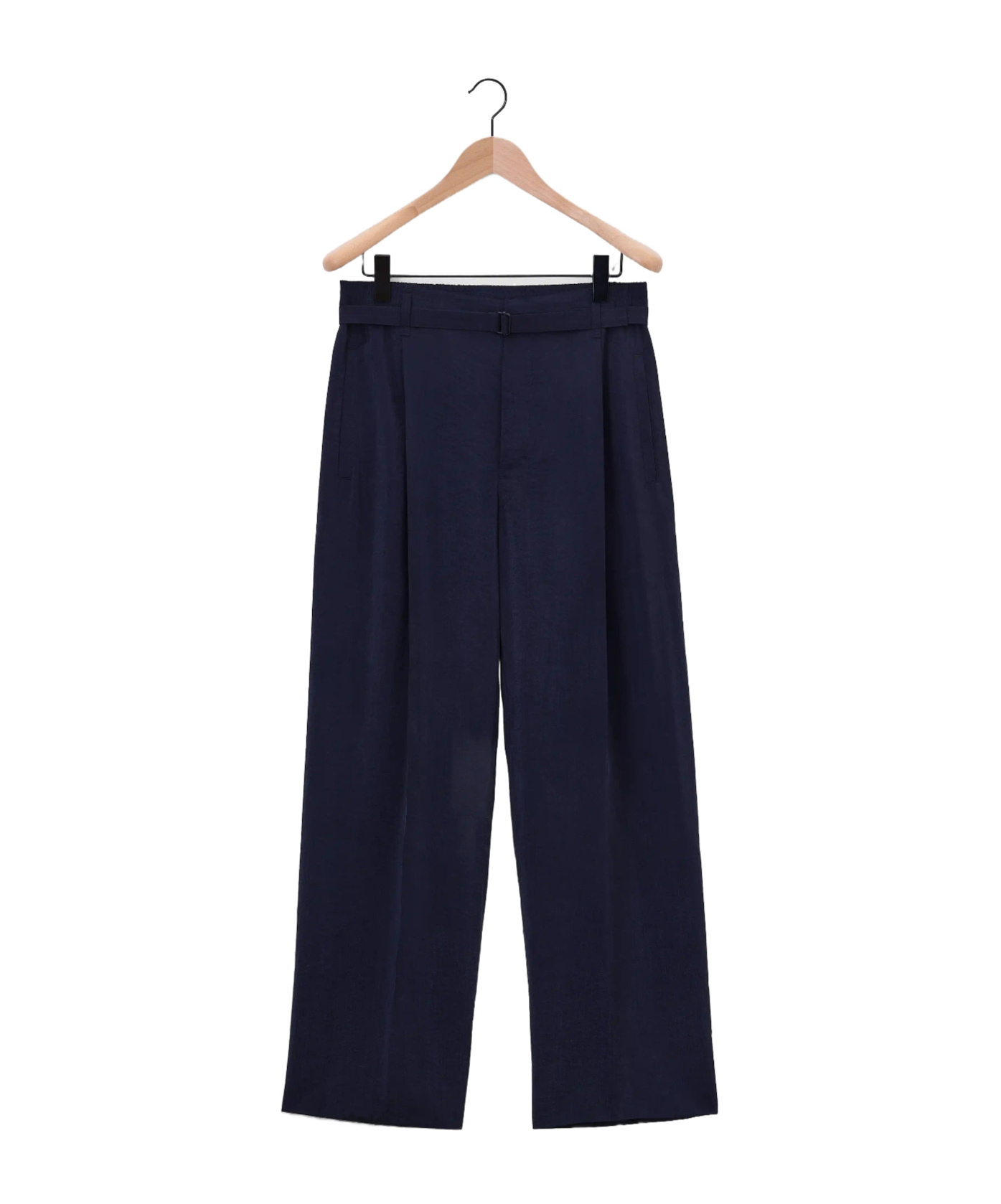 Lemaire Belted Casual Pants In Black