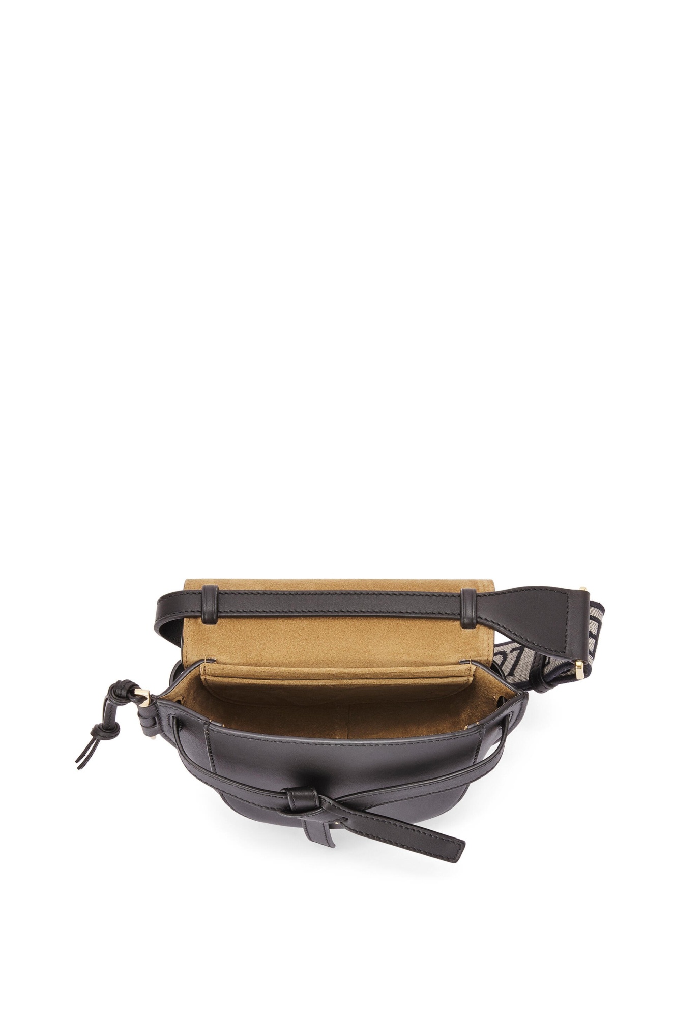 Loewe Women Gate Dual Mini Leather Crossbody Bag In Black