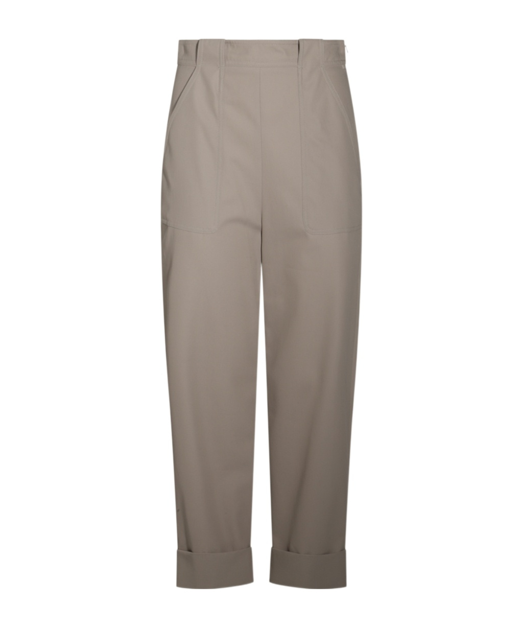 Max Mara Belt-loop Casual Pants In Nude