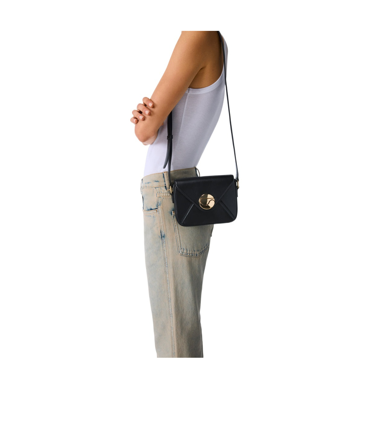 Shop Coperni Mini Mail Box Bag In Gray