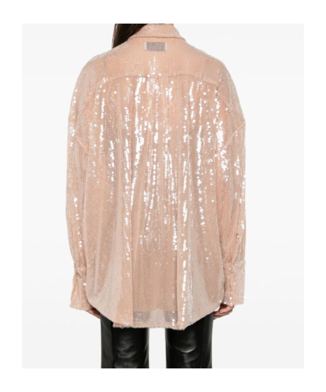 Giuseppe Di Morabito Sequin-embellished Shirt In Nude