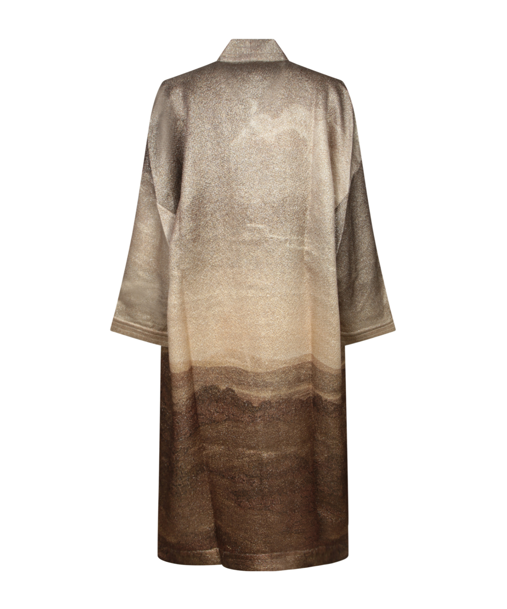 Pierre-louis Mascia Landscape-print Coat In Brown