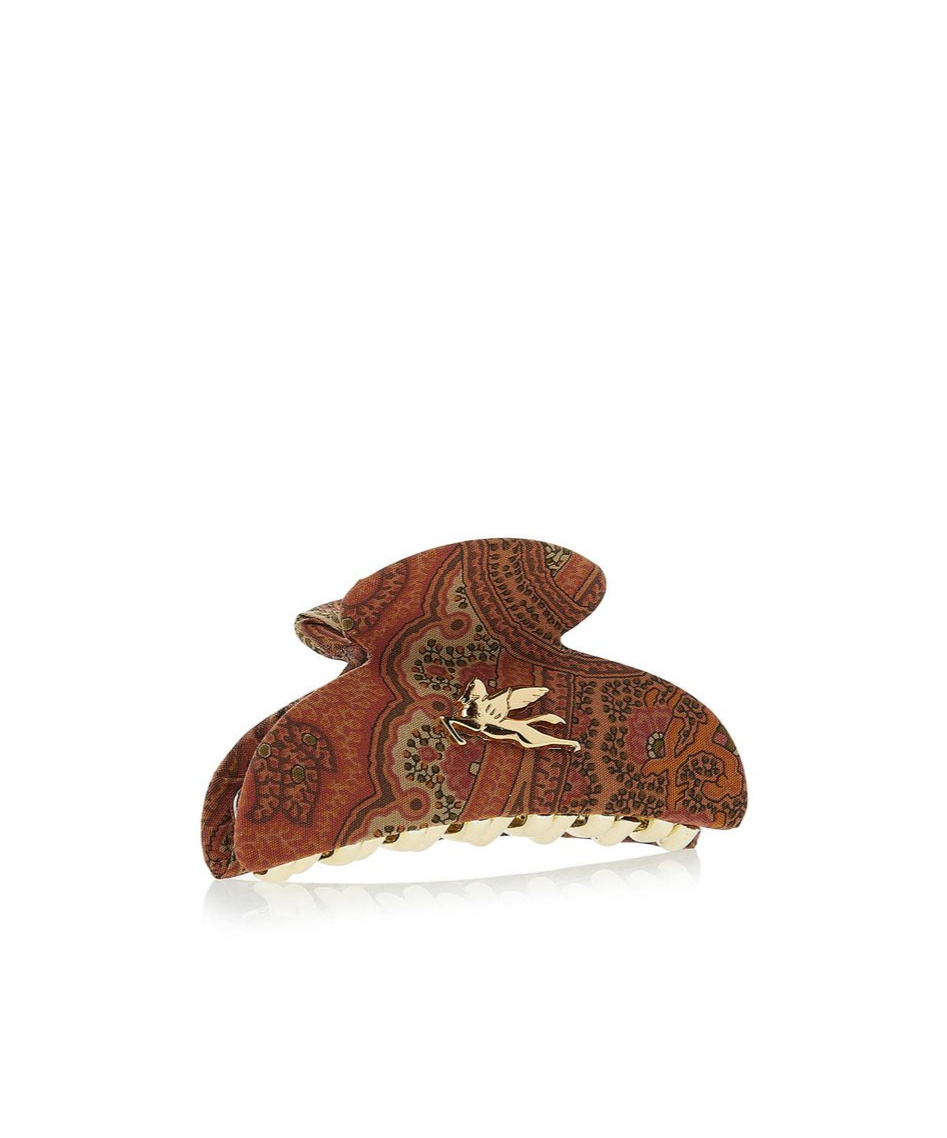 Etro Logo Hair Accessories In Yellow