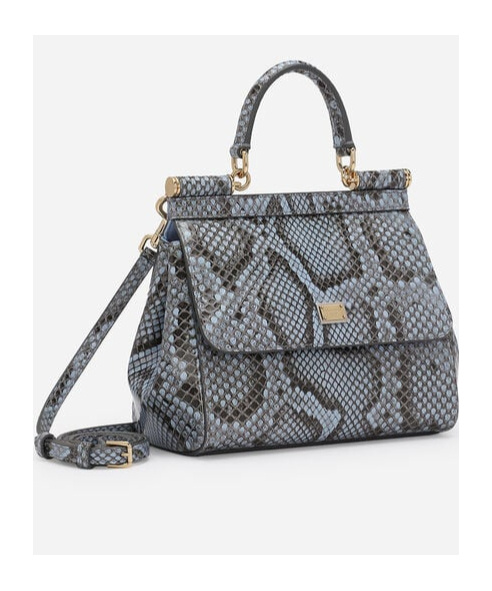 Dolce & Gabbana Flip Shoulder Bag In Gray