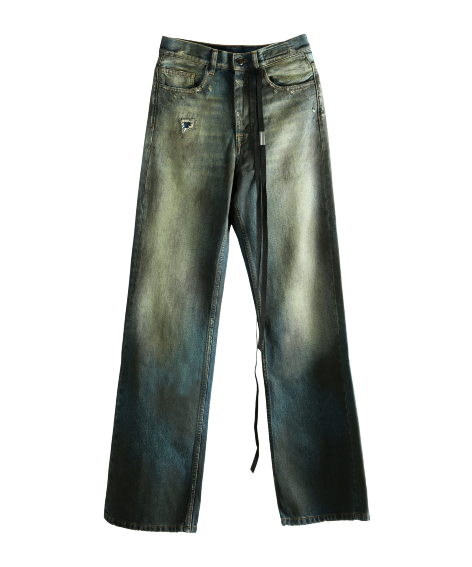 Ann Demeulemeester Genoveva 5-pockets Bootcut Trousers In Green