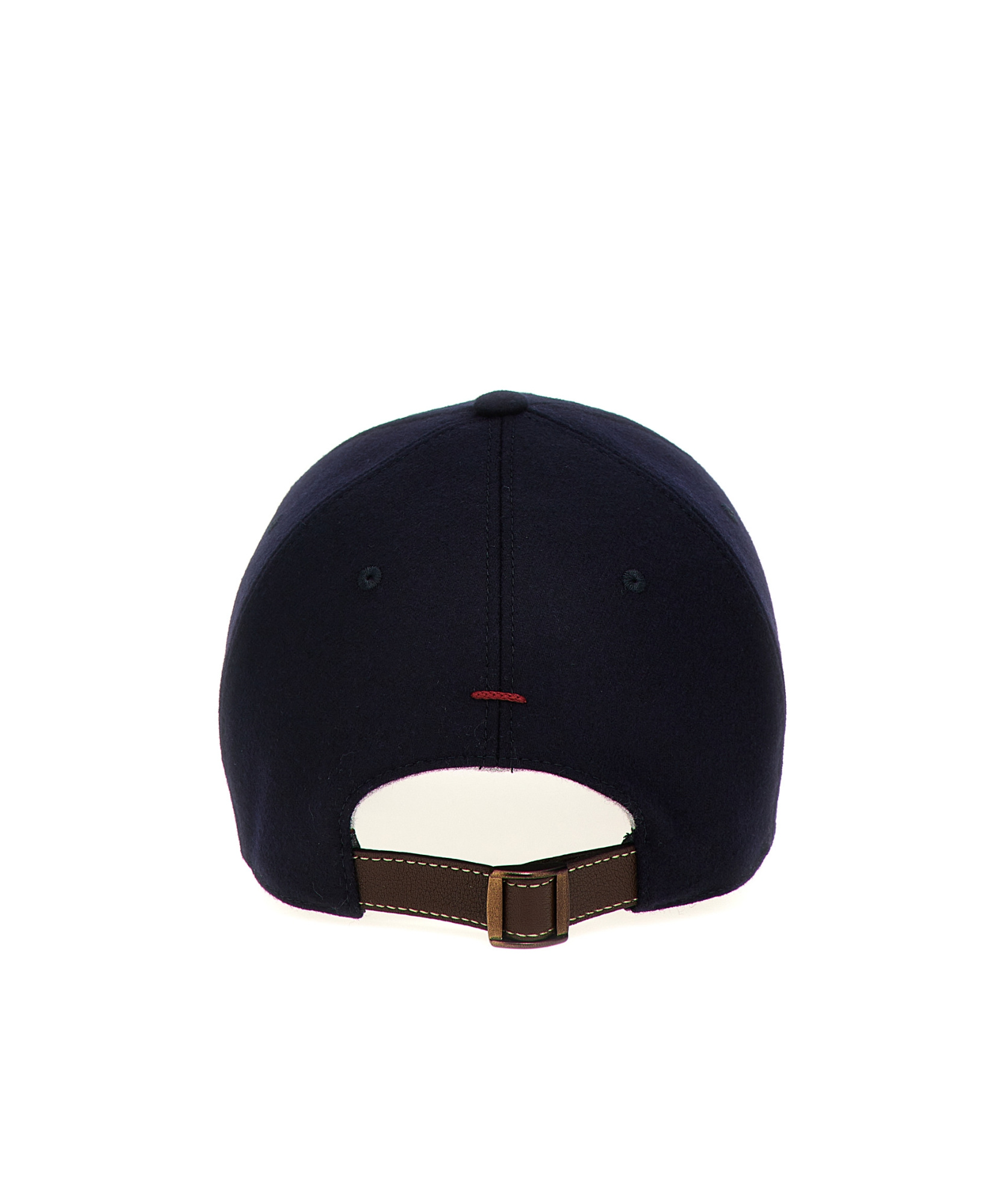 Brunello Cucinelli Logo-embroidered Flannel Cap In Black