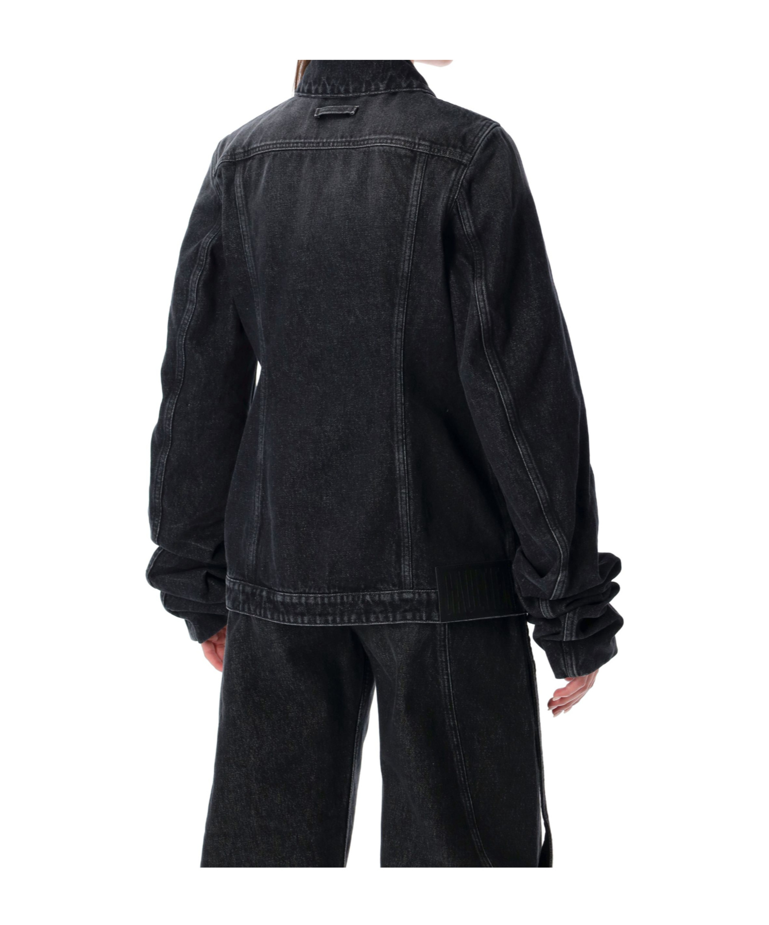 Jean Paul Gaultier Tailored Denim Outerwear Chest Pockets In Black