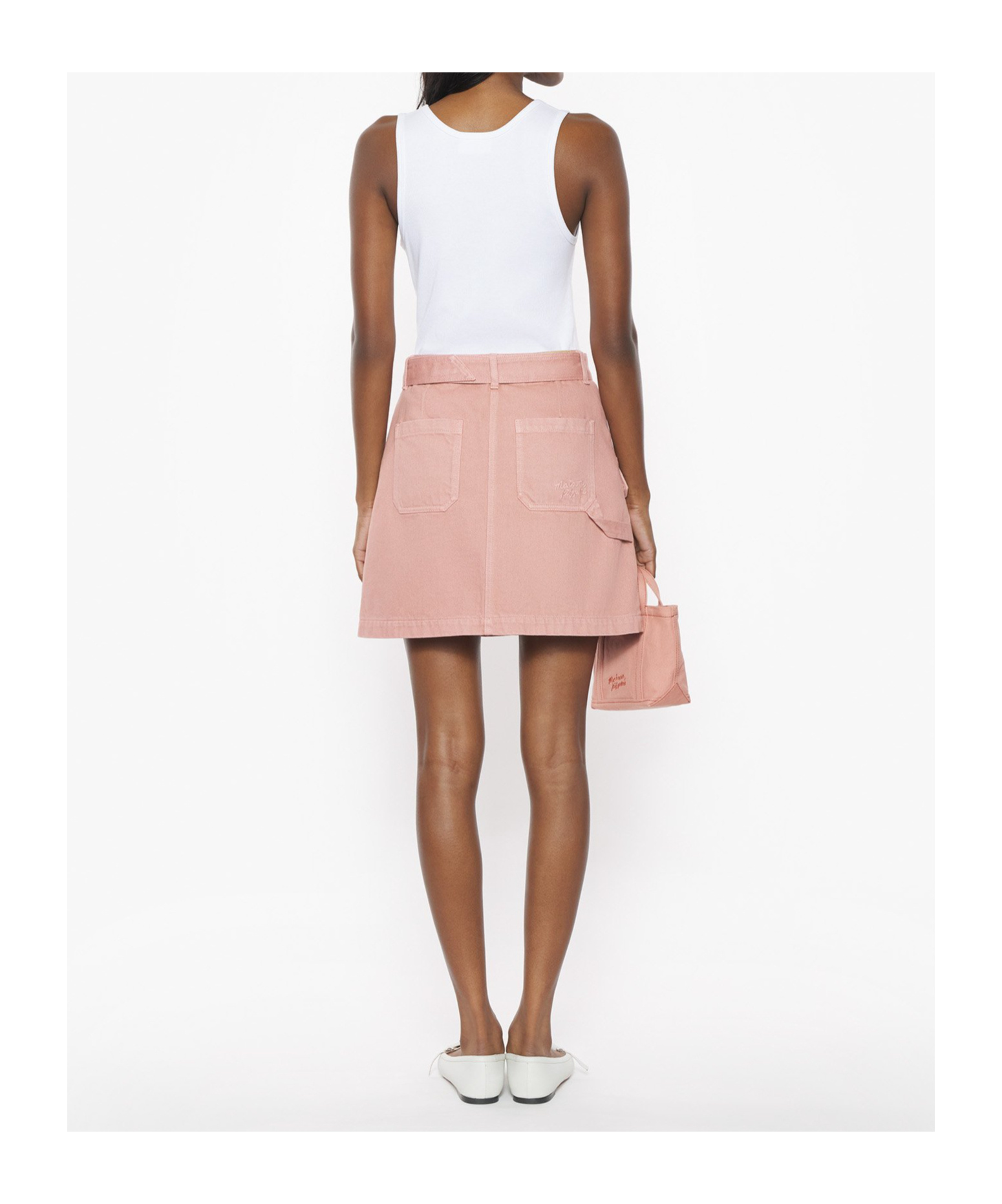 MAISON KITSUNÉ BELTED UTILITY MINI SKIRT