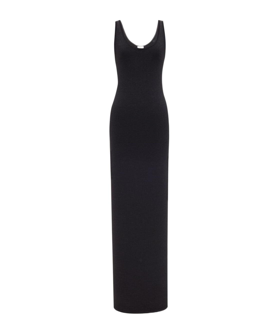 Saint Laurent Luxurious Cupro Organic Black Dress For Women | Ss22 Collection In Black