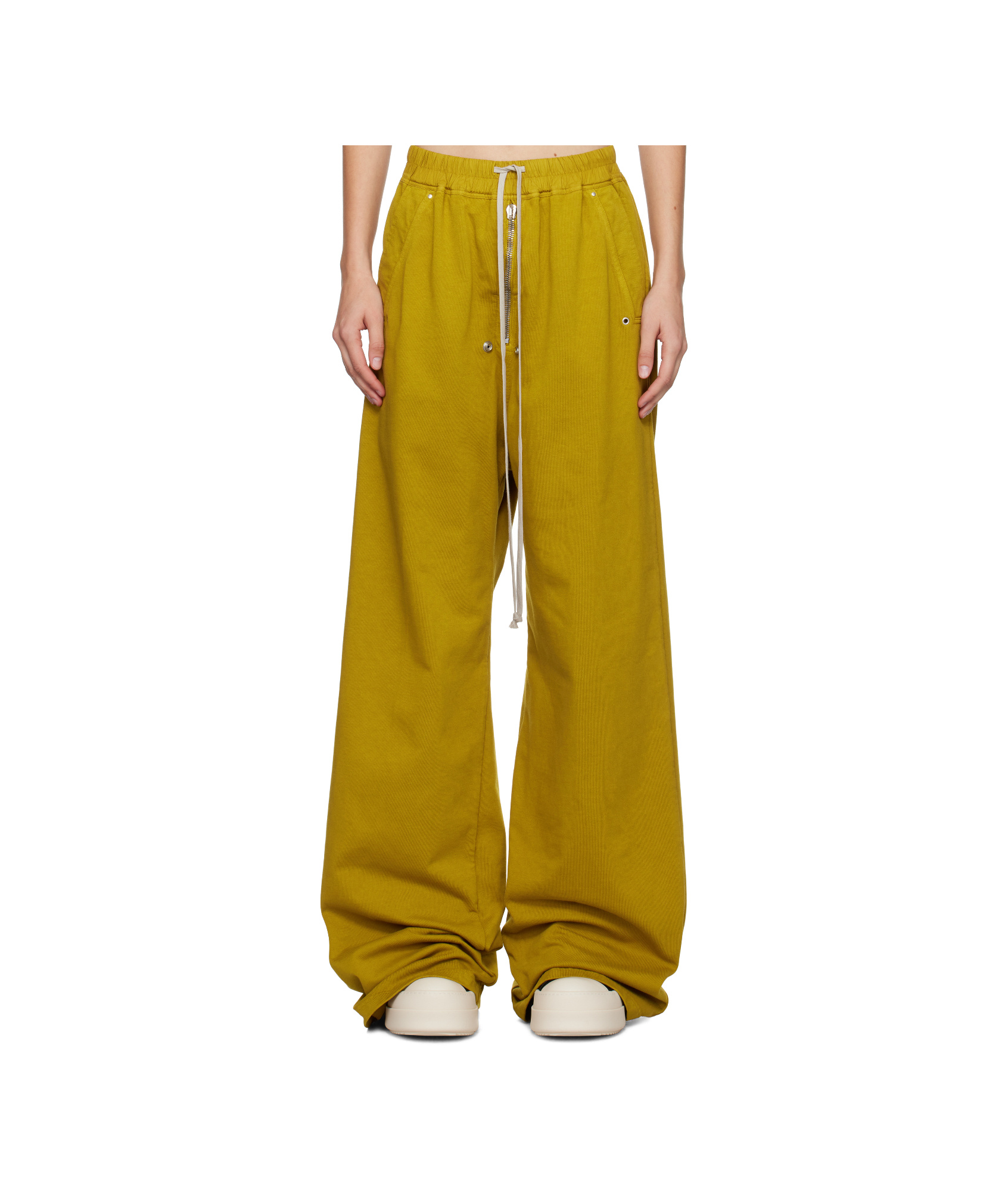 Rick Owens Drkshdw Drawstring Sweatpants In Brown