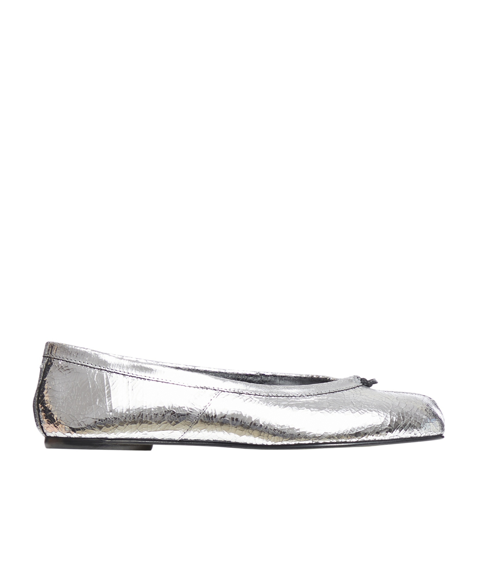 Shop Maison Margiela Tabi Broken Mirror New Ballerinas In White