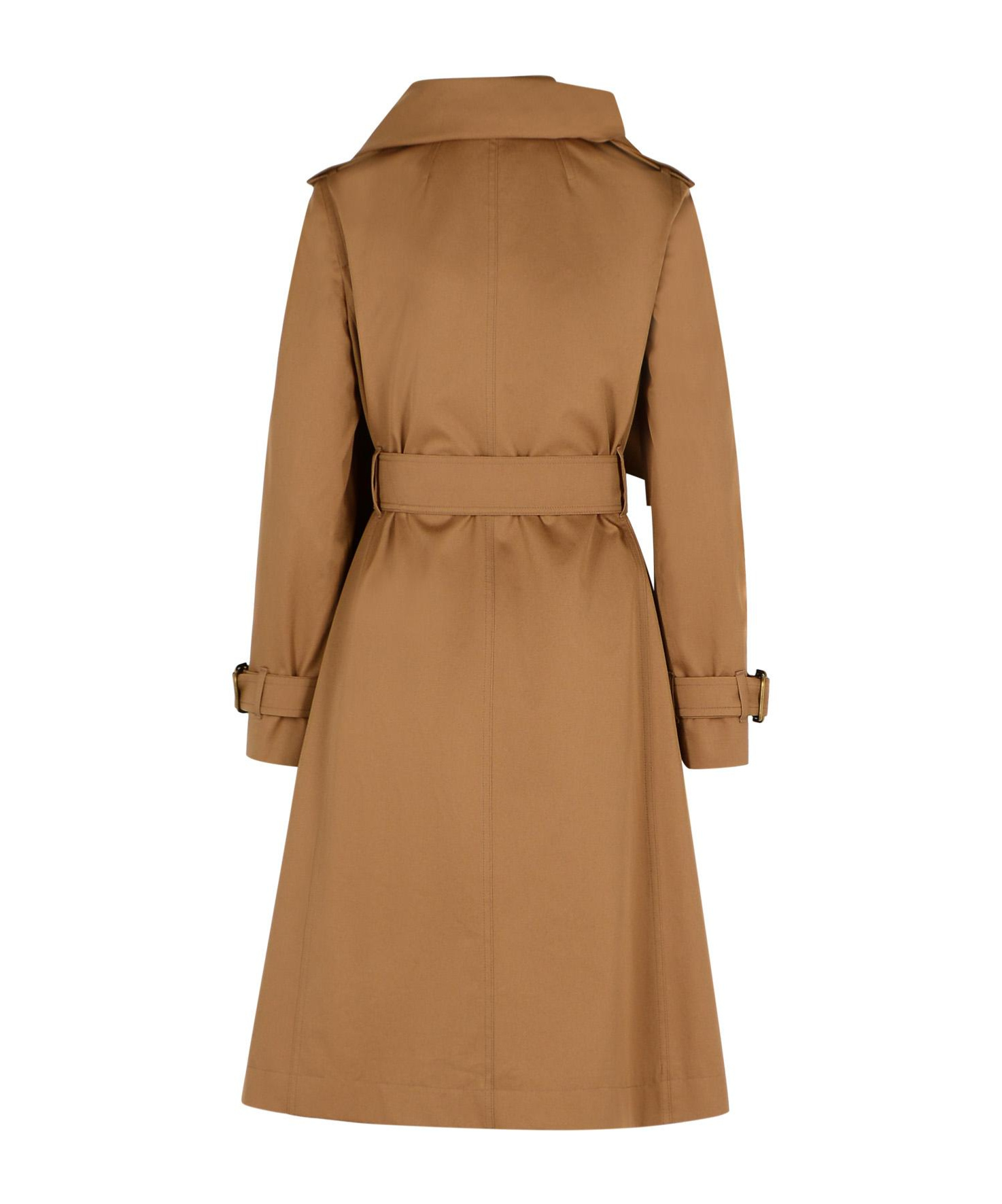 Burberry Long Belted Trench Coat Epaulettes In Brown