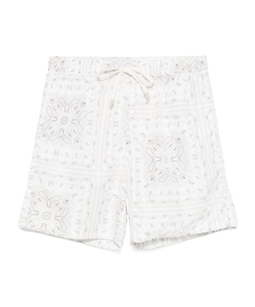 Eleventy Bandana-print Swim Shorts In White
