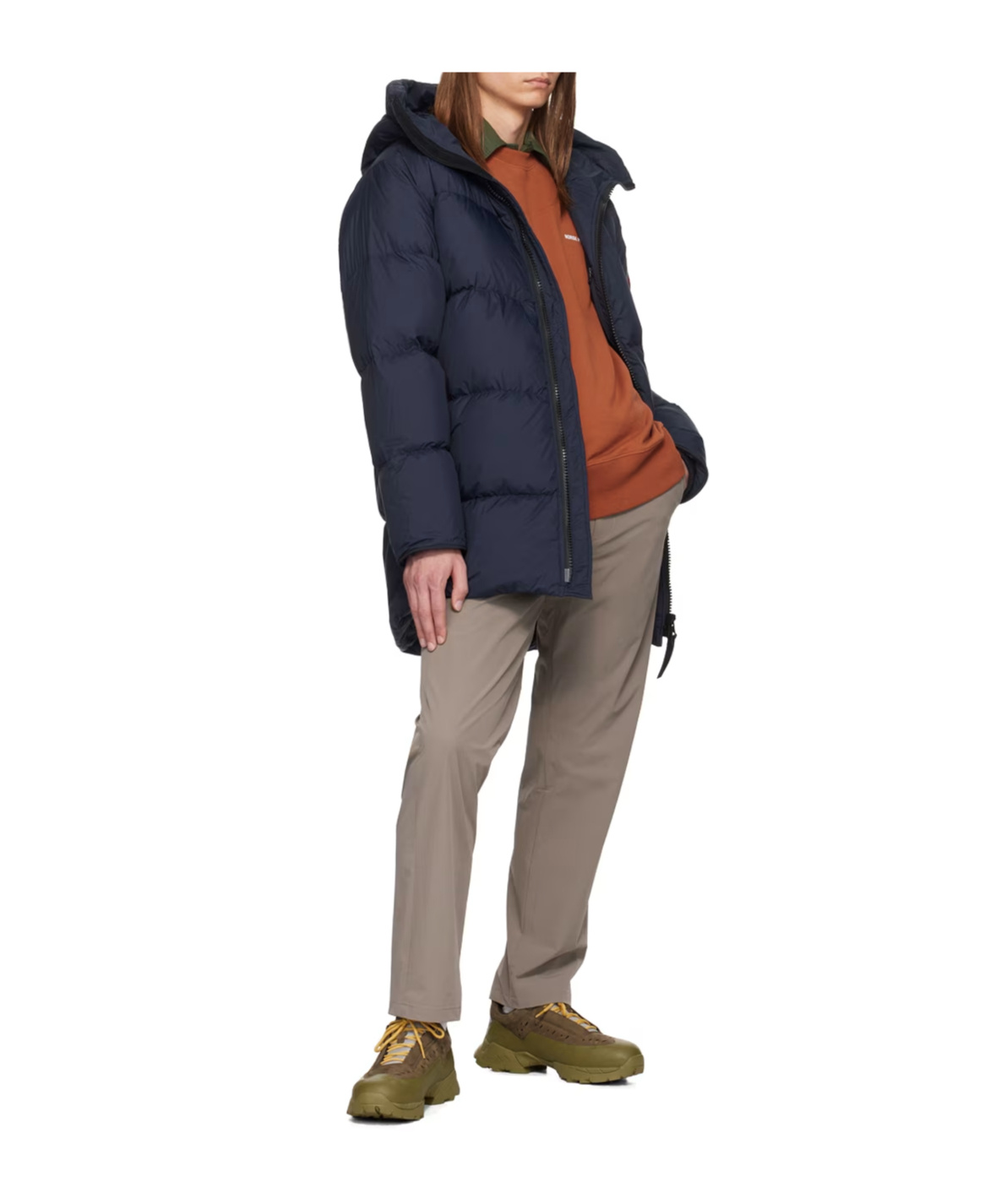 Canada Goose Lawrence Logo Down Jacket In Black