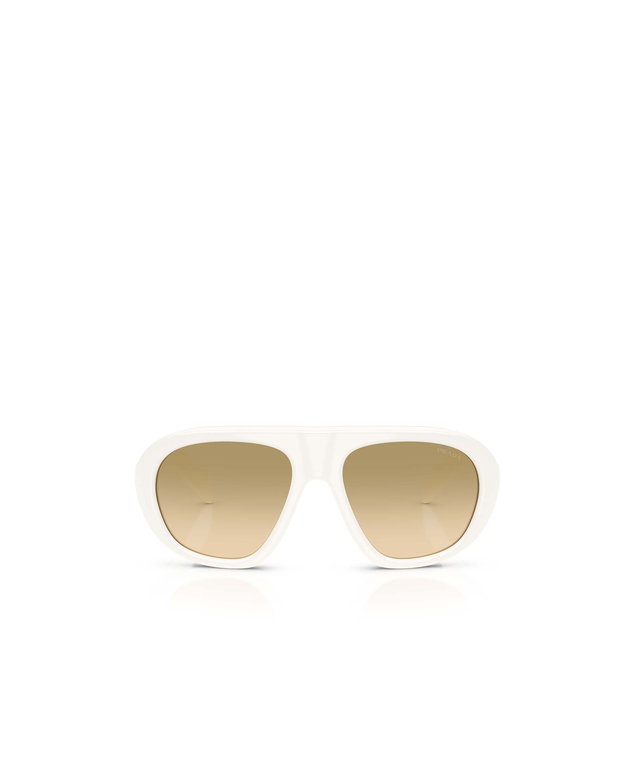 Prada Eyewear Oversized Pilot Sunglasses In Brown