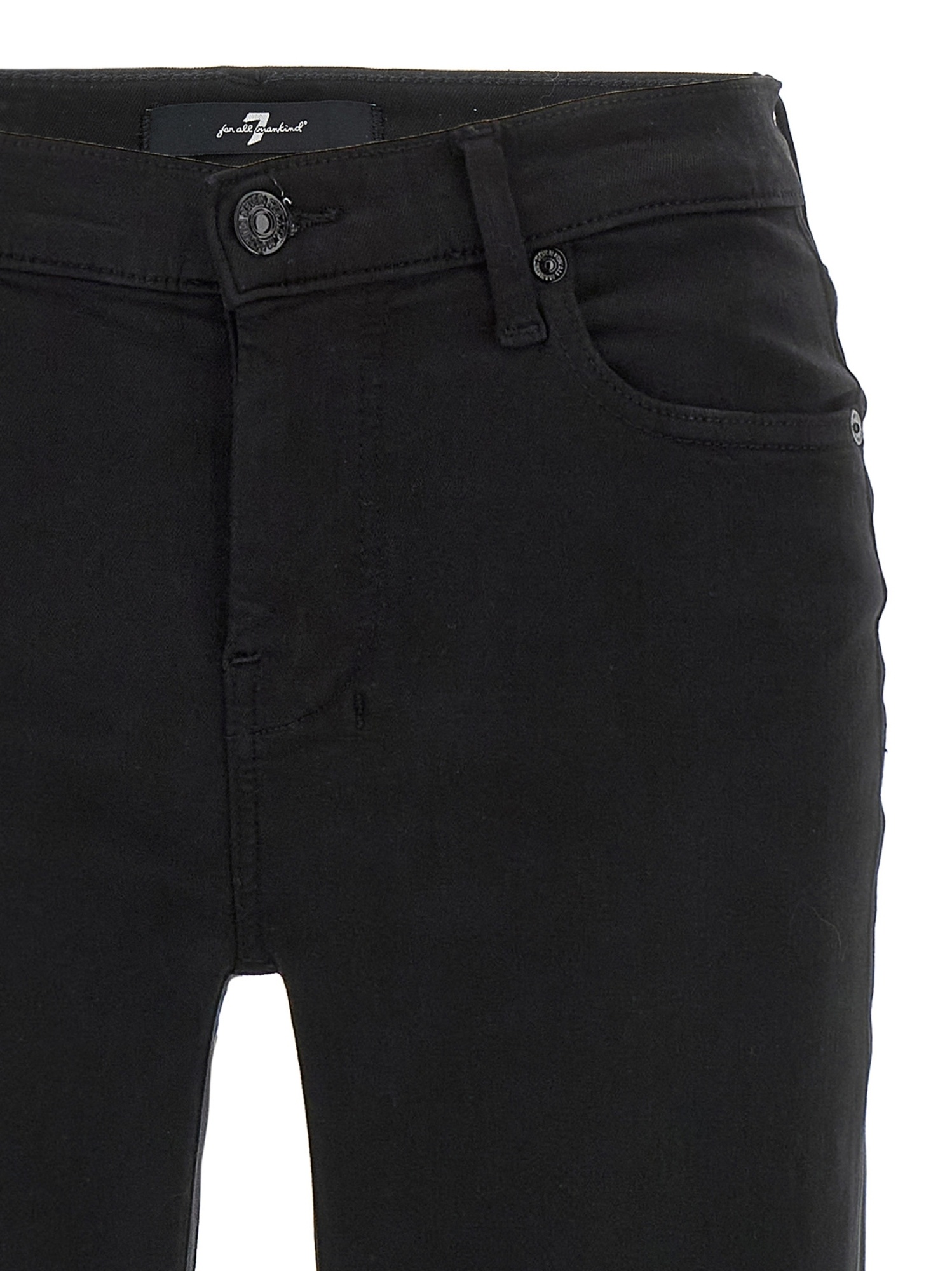 7 For All Mankind Tailorless Dojo Jeans With Front And Back Pockets In Black