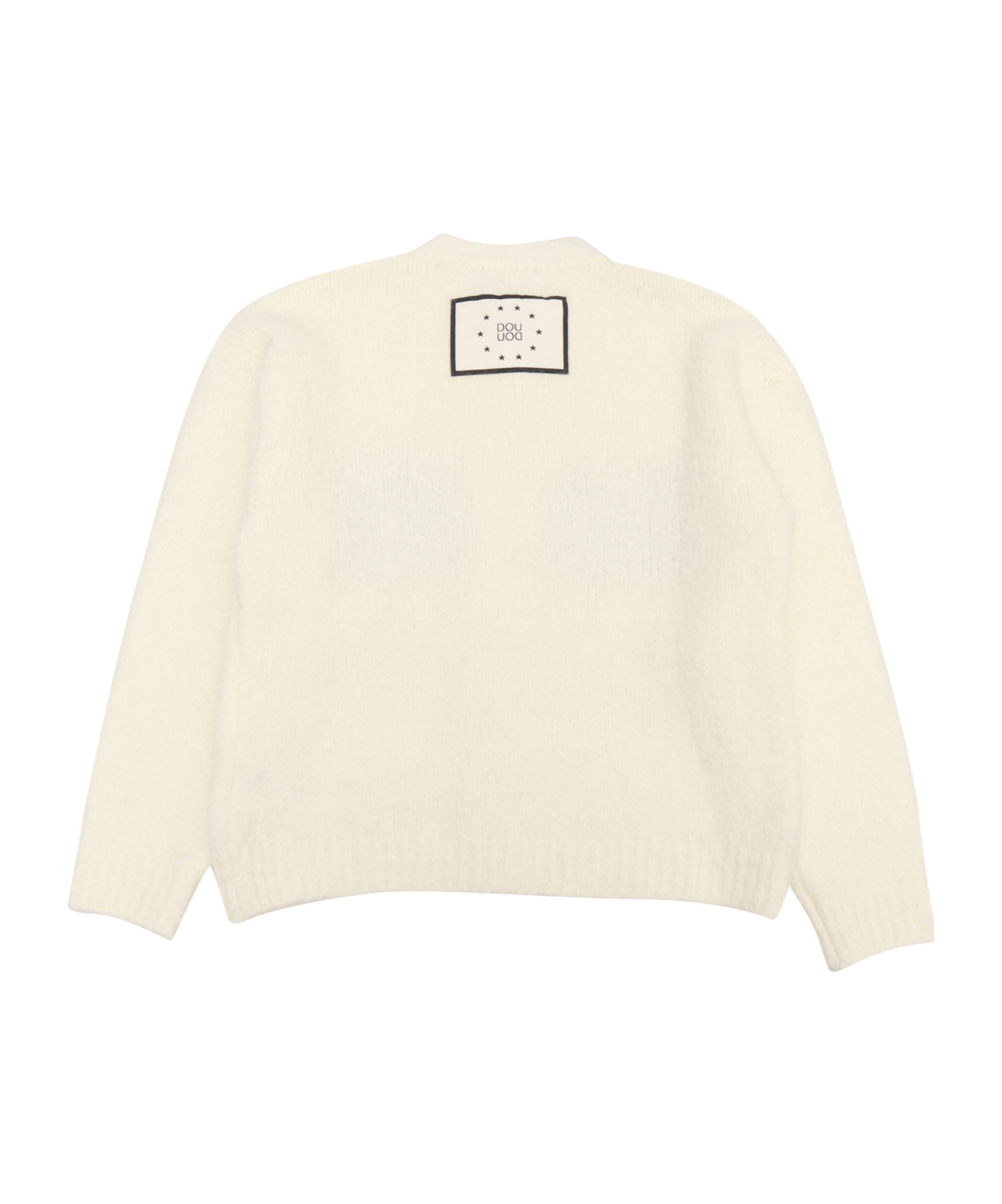 Douuod Intarsia-knit Logo Cardigan In White