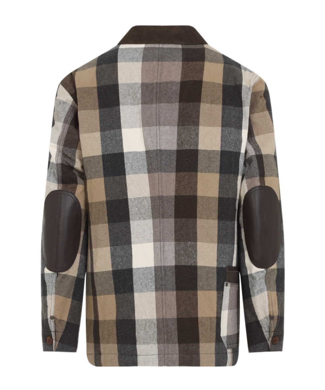 Junya Watanabe Long-sleeved Checked Shirt In Black