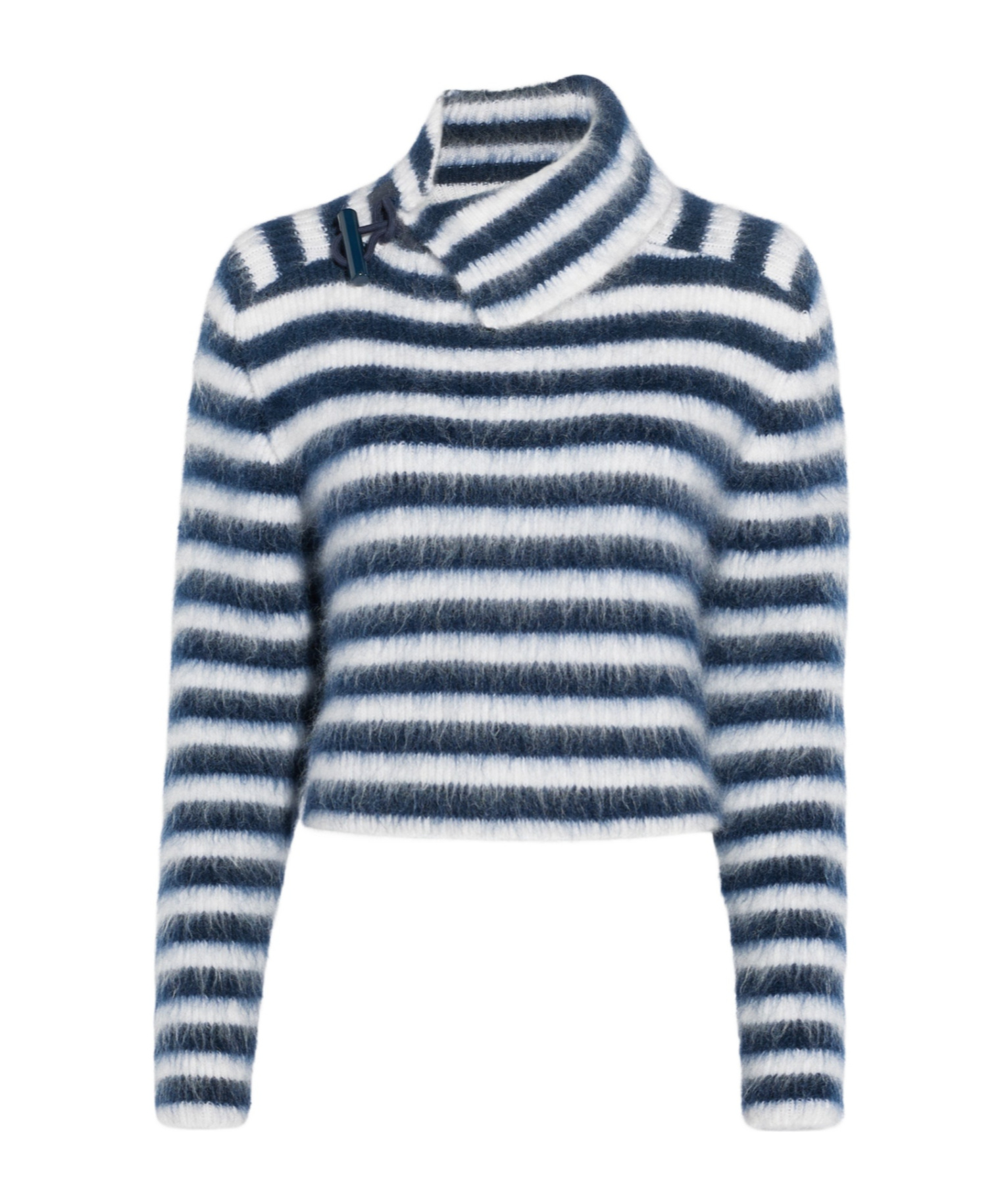 Jacquemus Marina Striped Wool-blend Sweater In Blue
