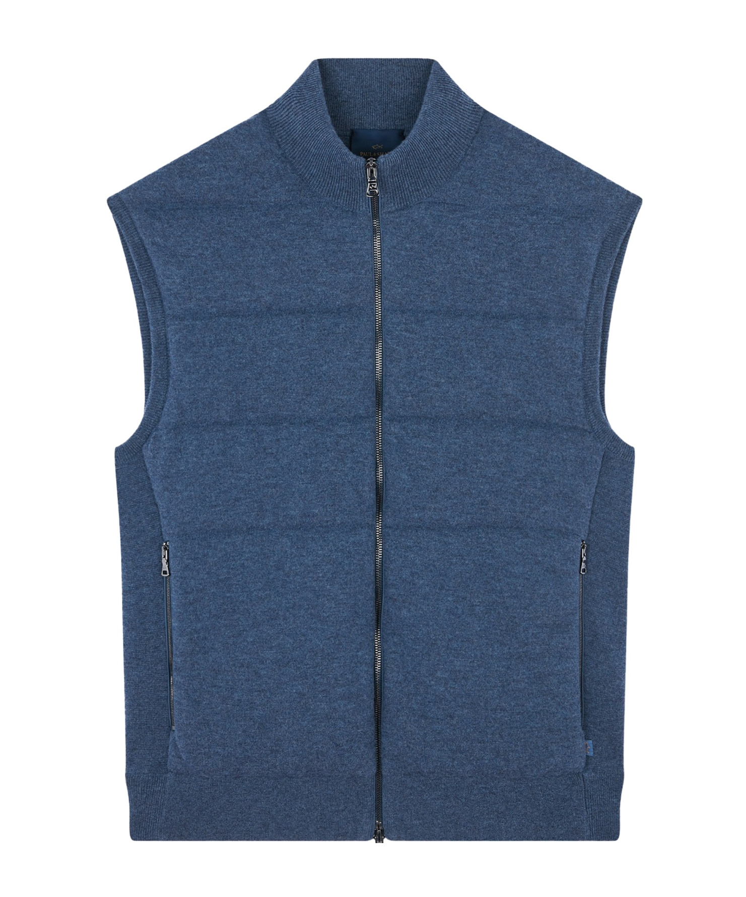 Shop Paul & Shark Zippered Vest In Blue