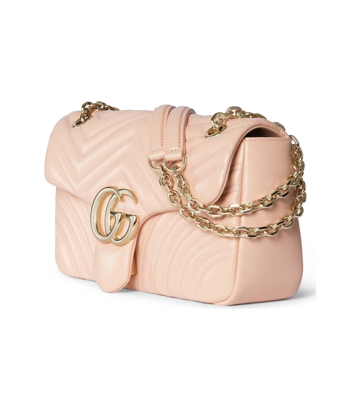 Gucci Gg Marmont Medium Shoulder Bag In Pink