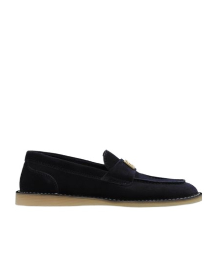 Dolce & Gabbana Logo-lettering Loafers In Black