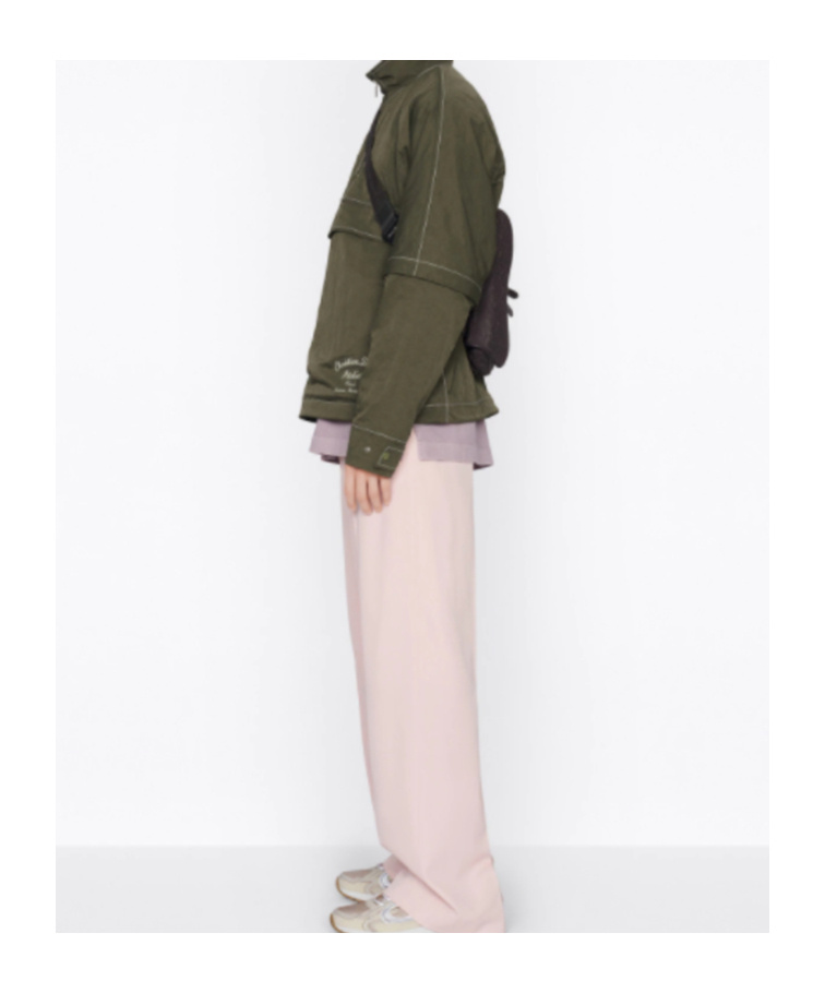 Dior Half-zip Design Casual Jacket In Black