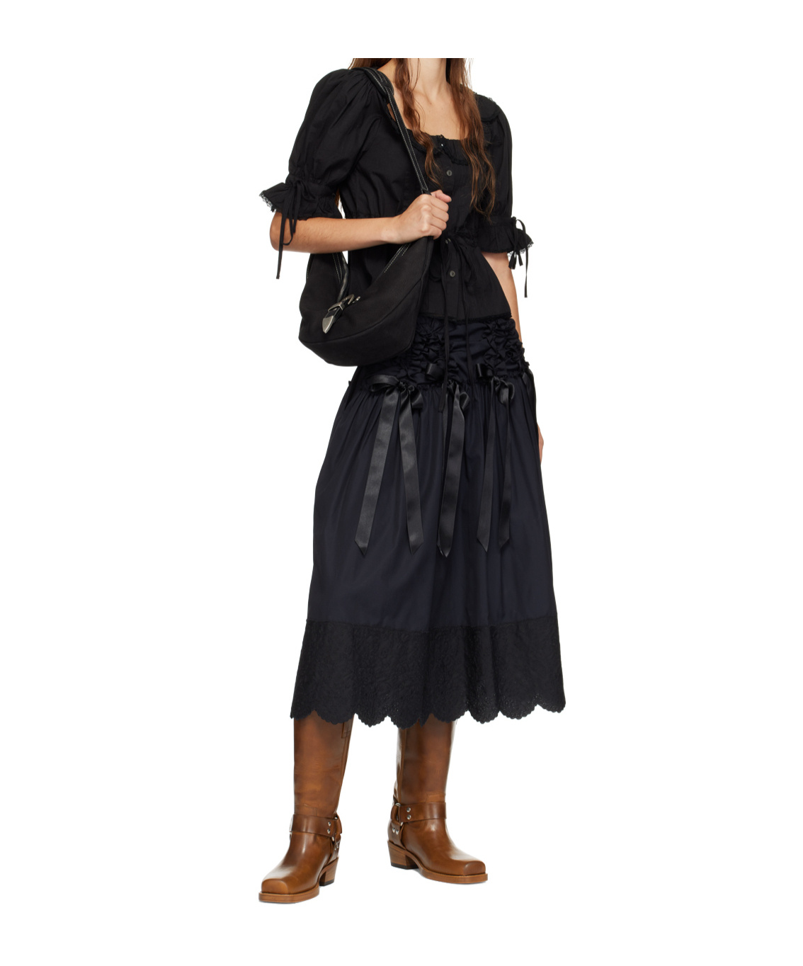 Paris Texas Brown Roxy Boots In Brown