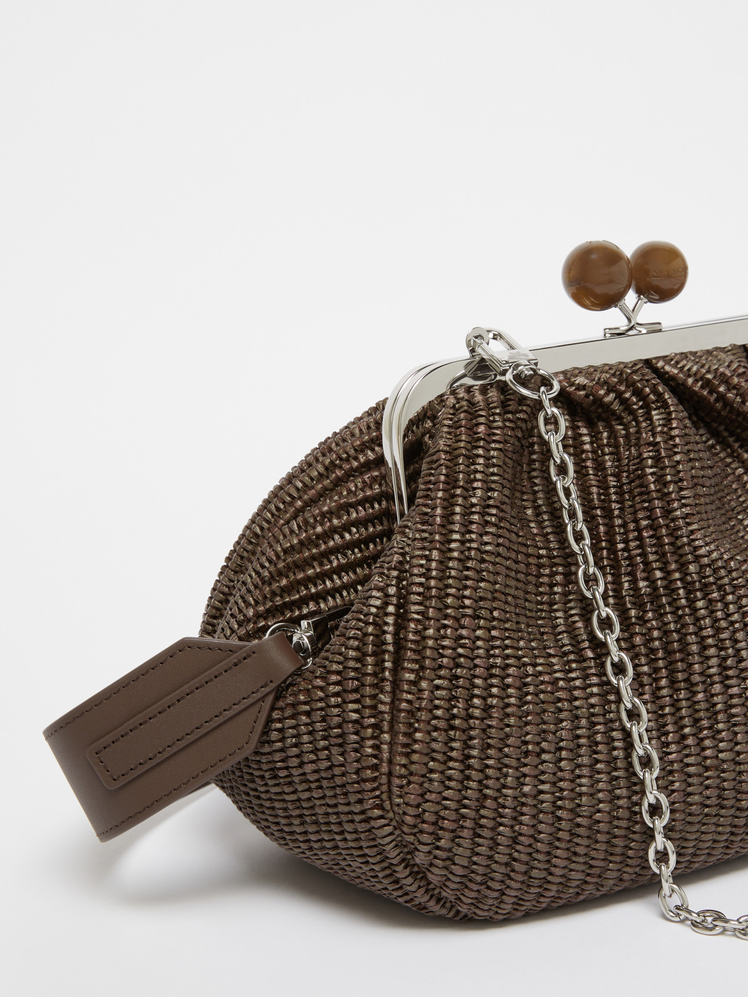 Weekend Max Mara Fortuna Chained Medium Pasticcino Bag In Multicolor