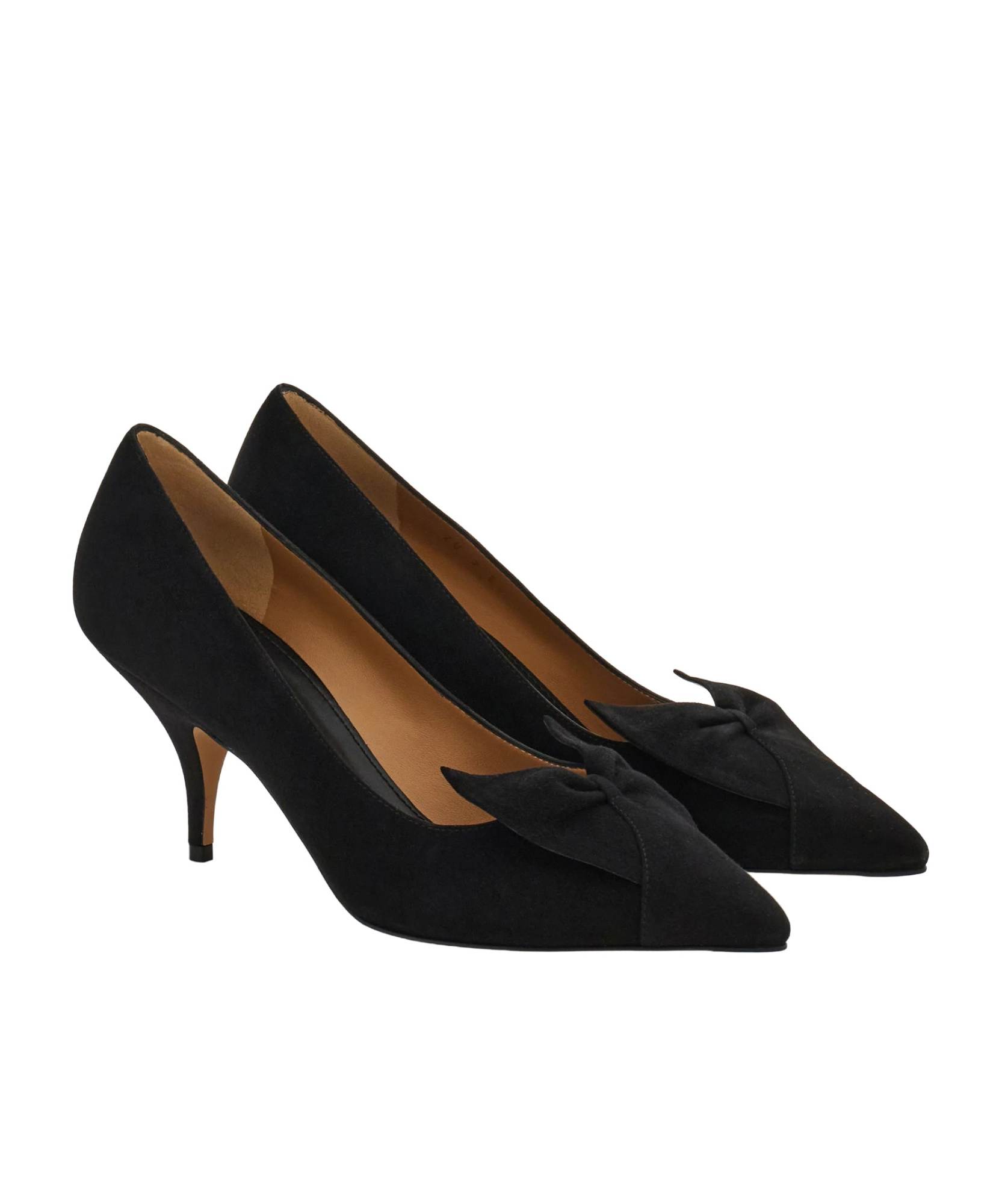 Ferragamo Pointed Toe Stiletto Heel Pumps With Bow In Black