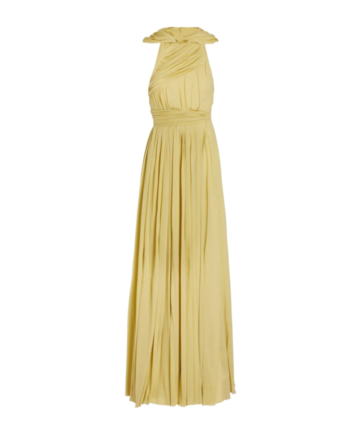 Giambattista Valli Hooded Pleated Dress In Nude