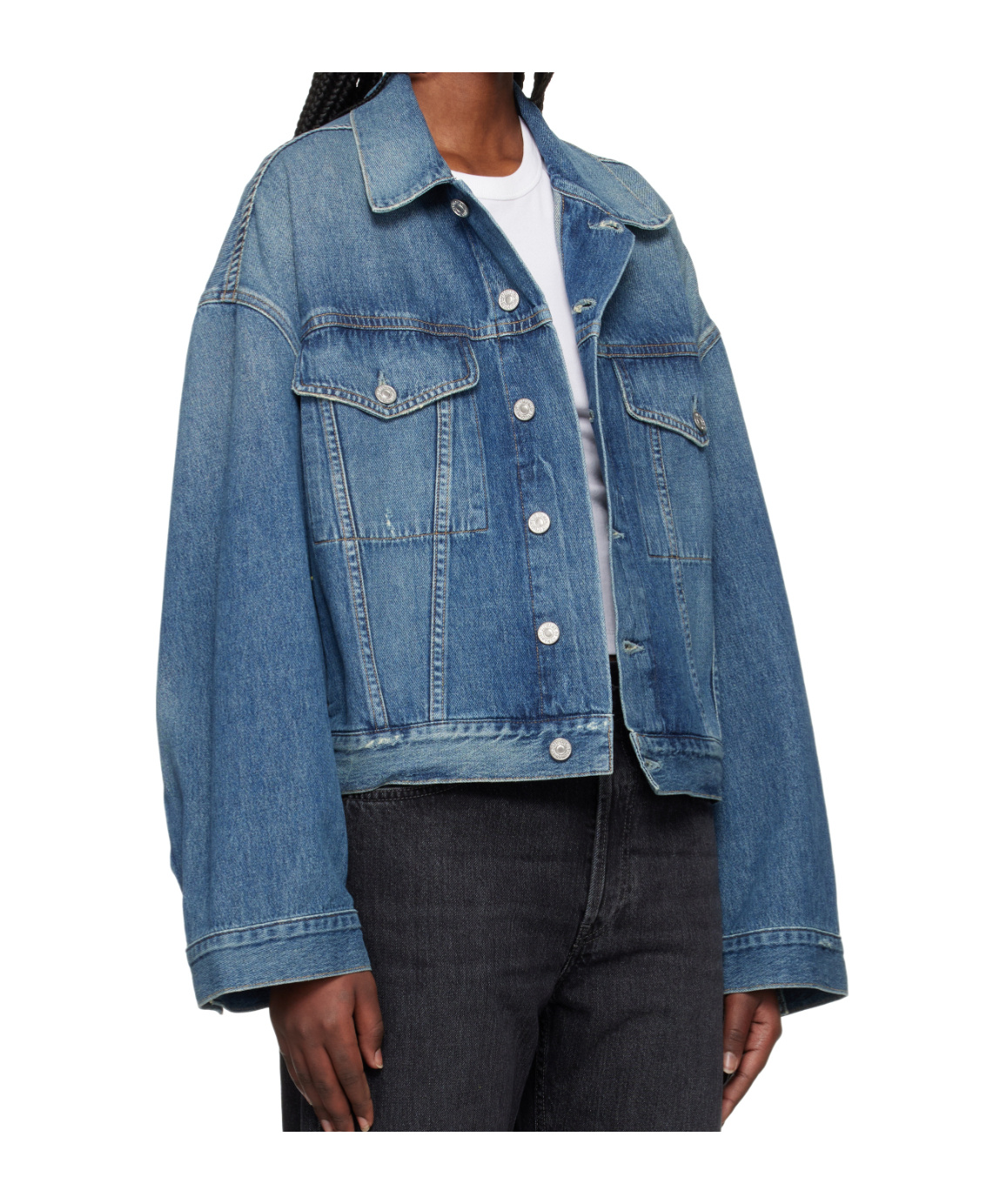 Citizen Of Humanity Long-sleeved Denim Jacket In Blue