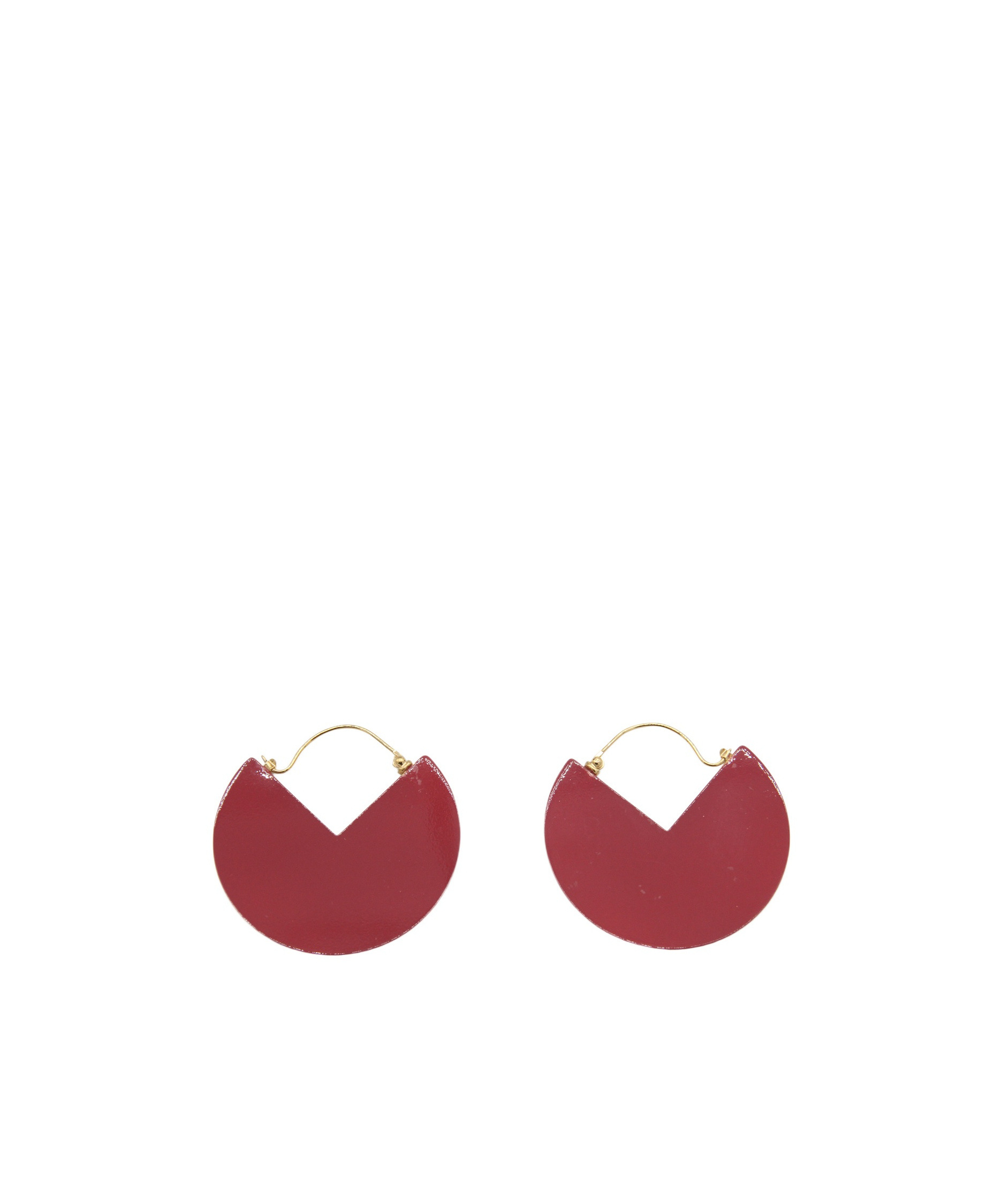 Shop Isabel Marant Logo-engraved Earrings In Red