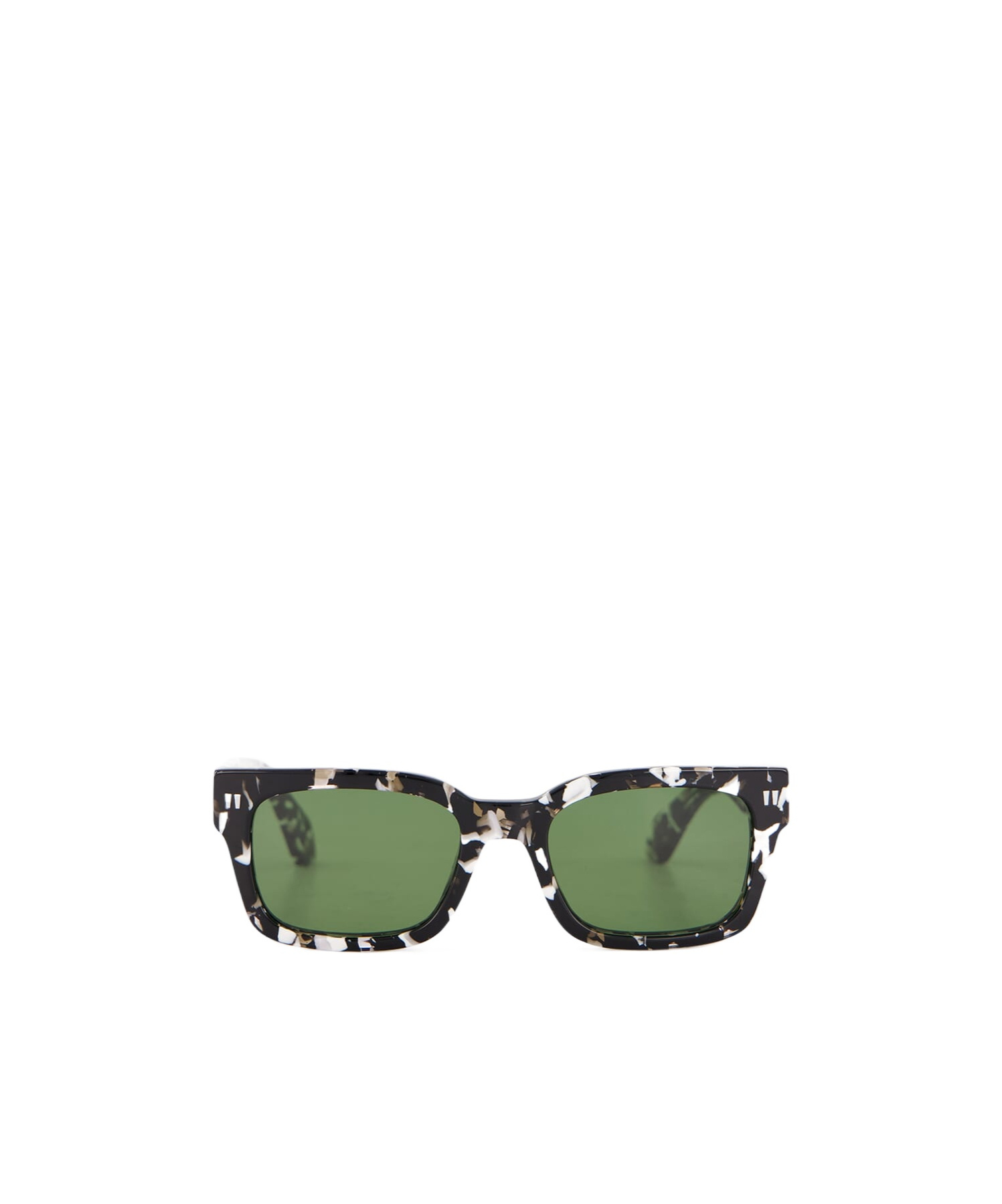 Off-white Logo Sunglasses In Green