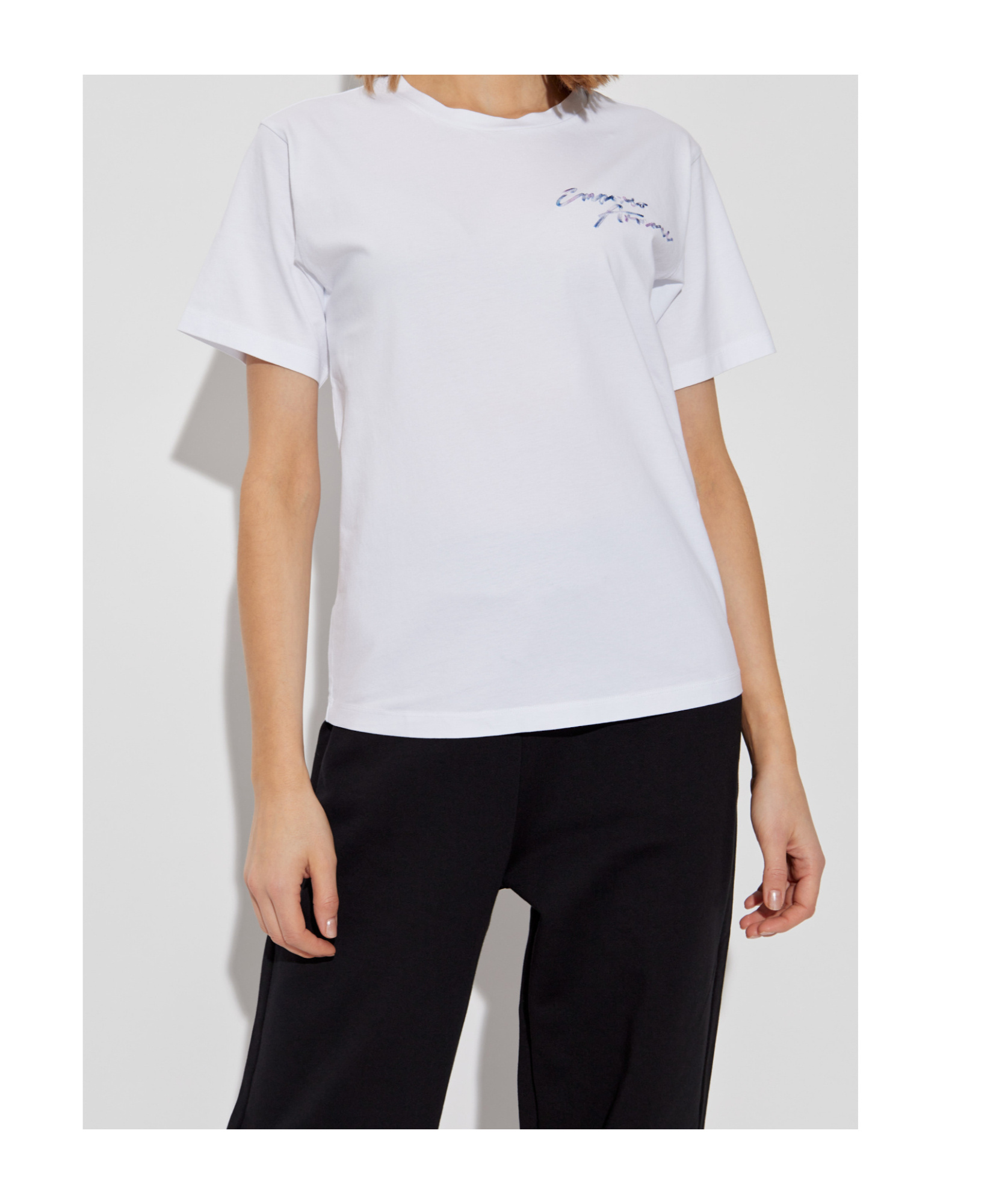 EMPORIO ARMANI LOGO-EMBROIDERED T-SHIRT